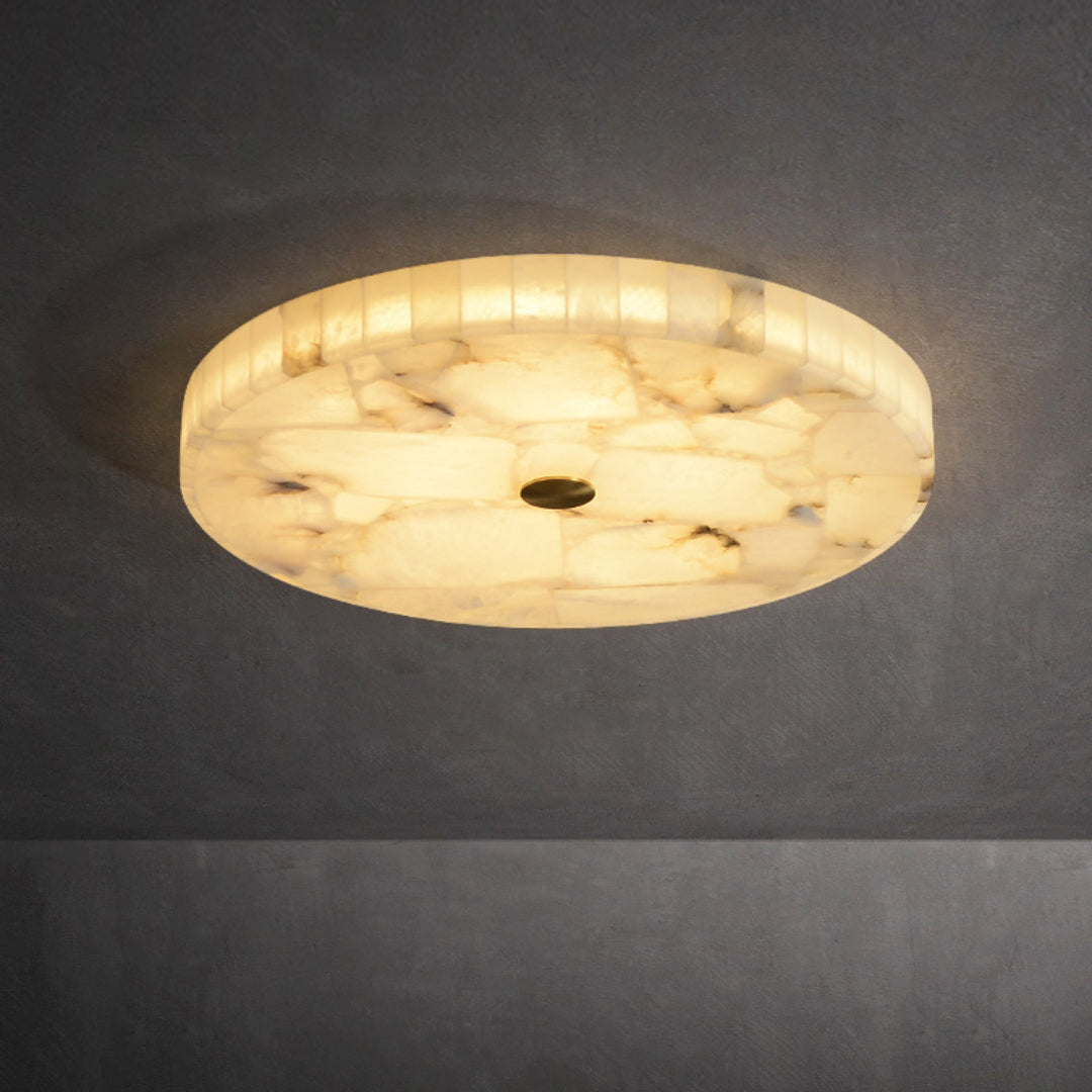 Lampada da soffitto in marmo luminoso