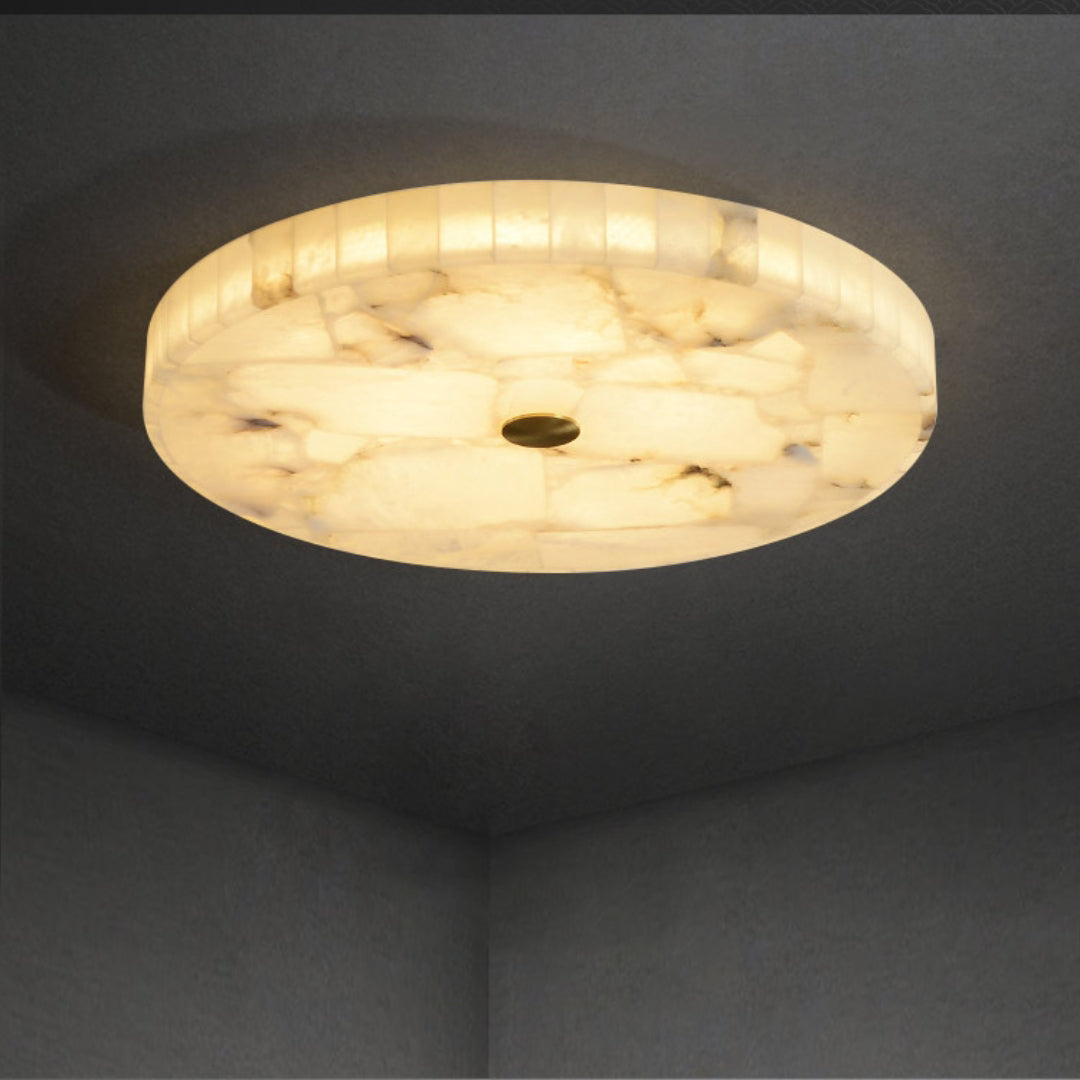 Lampada da soffitto in marmo luminoso