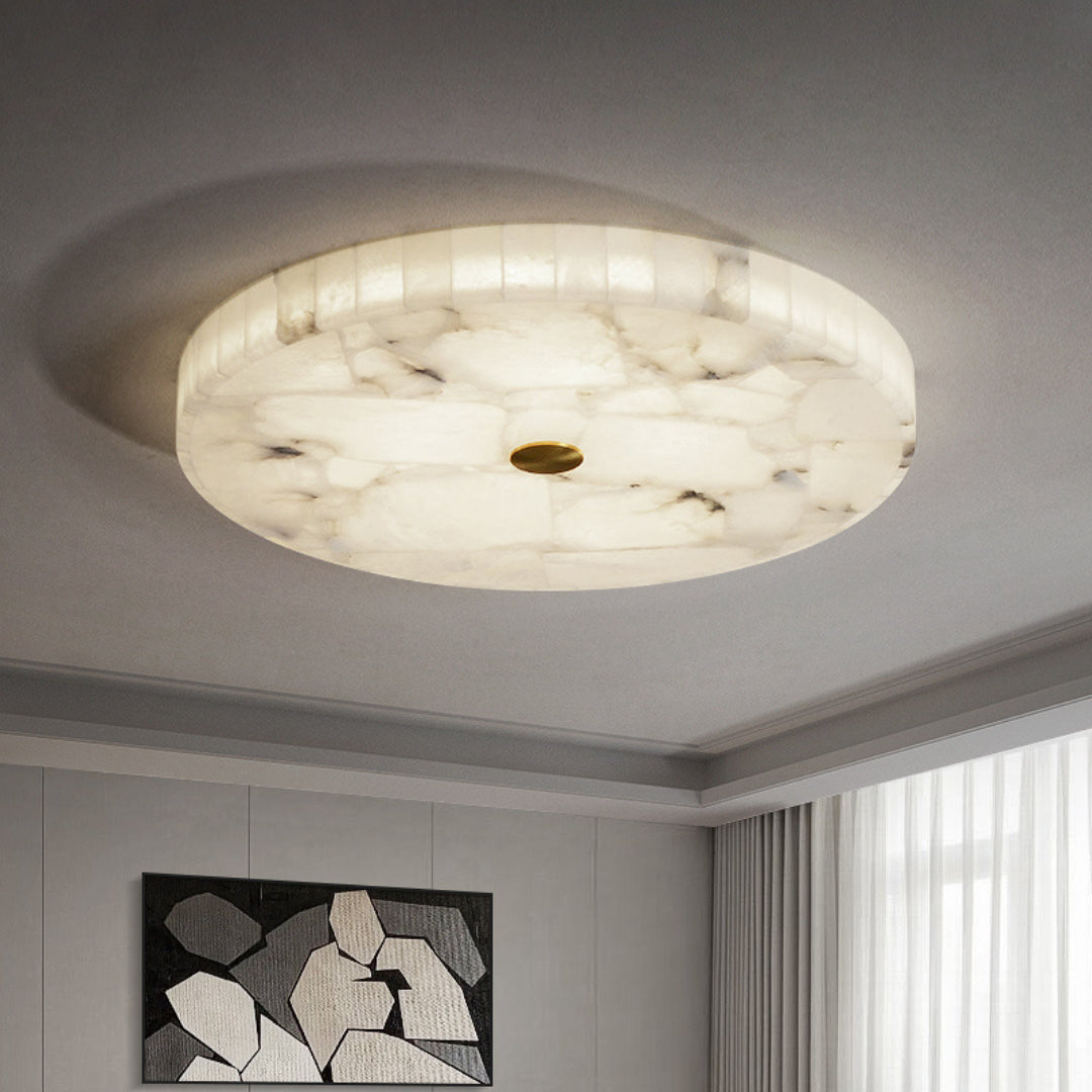 Lampada da soffitto in marmo luminoso
