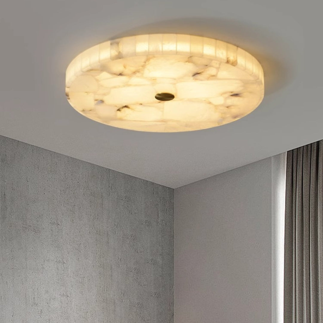Lampada da soffitto in marmo luminoso