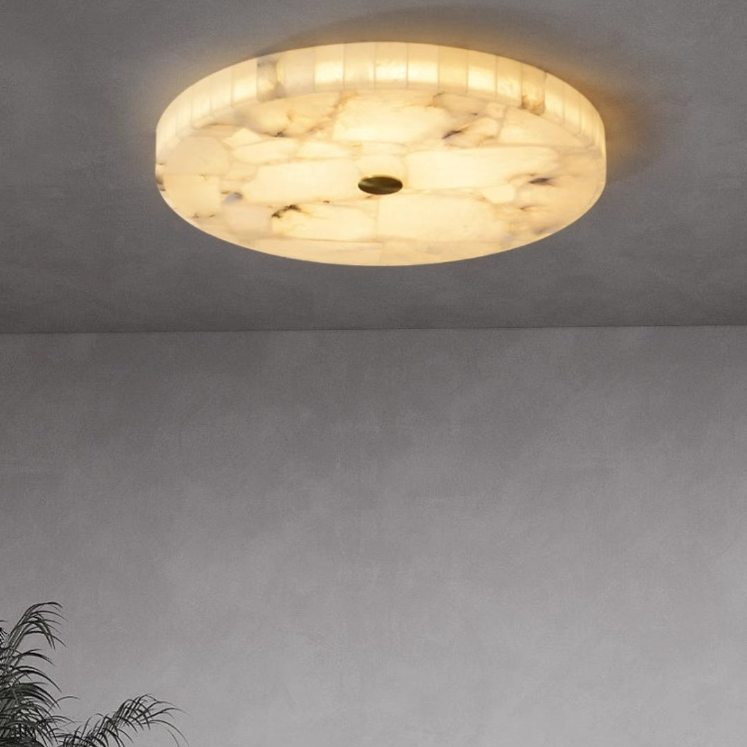 Lampada da soffitto in marmo luminoso