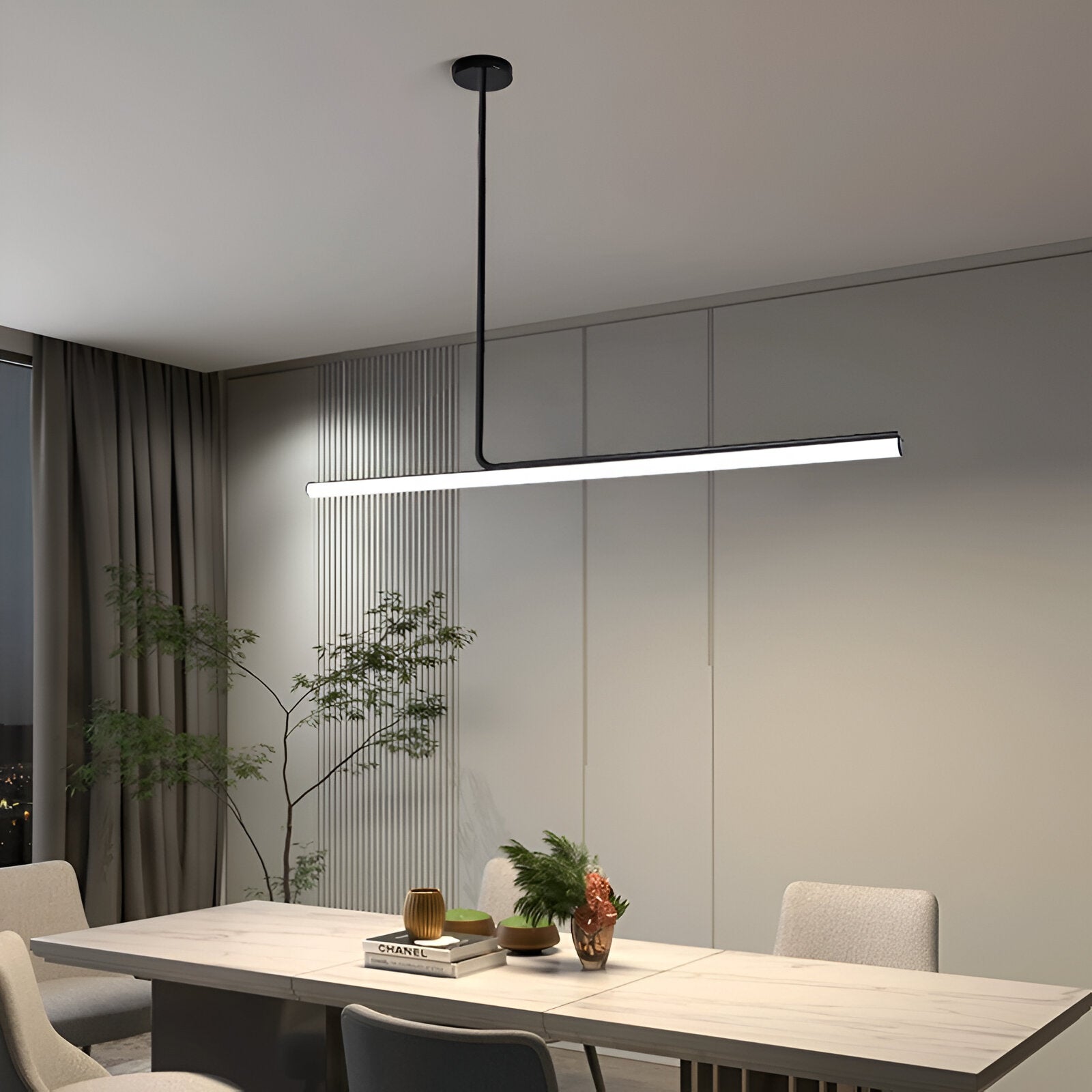 Luxury Acrylic Lampshade Mariah Linear Pendant Light