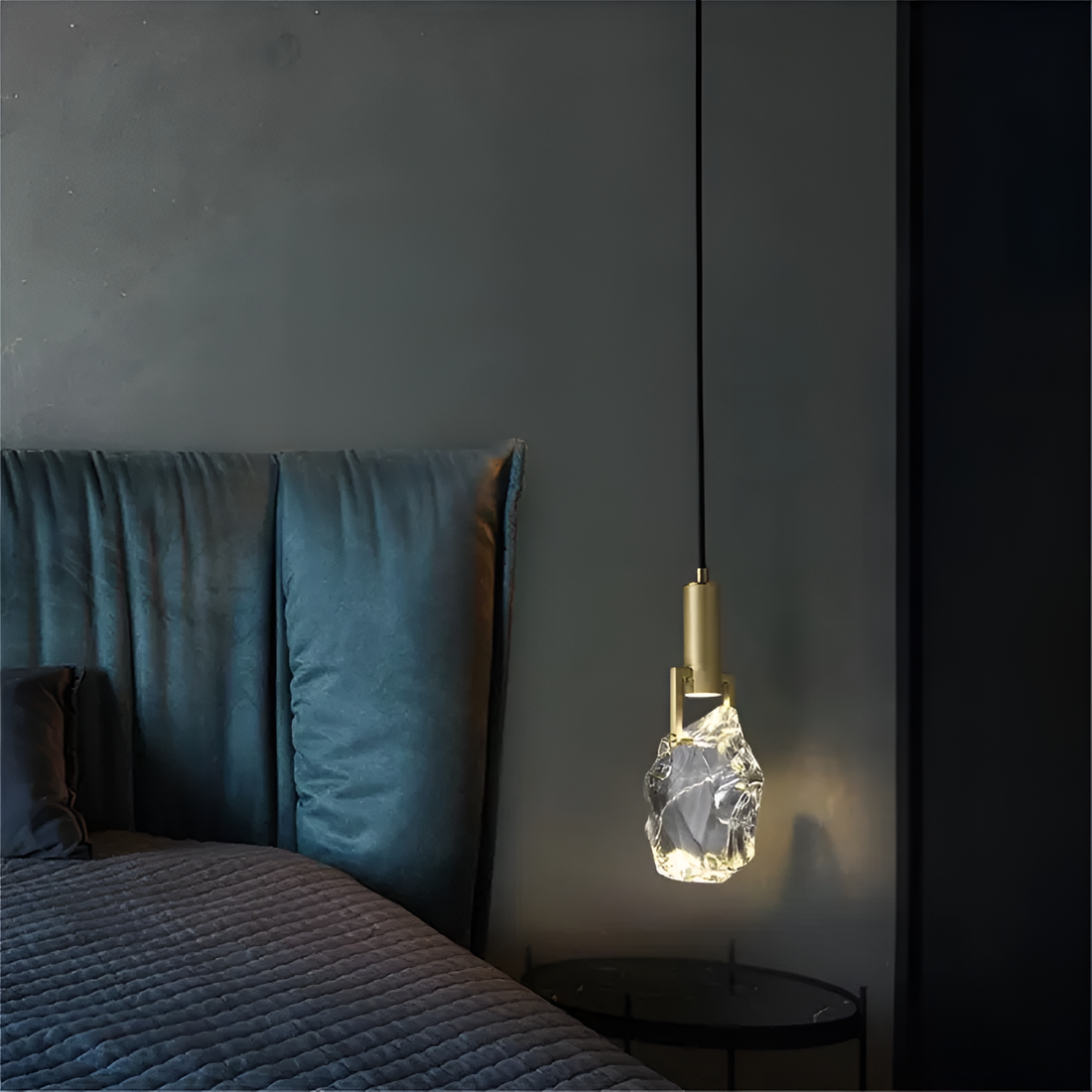 Luxury Nordic Crystal Copper Pendant Light