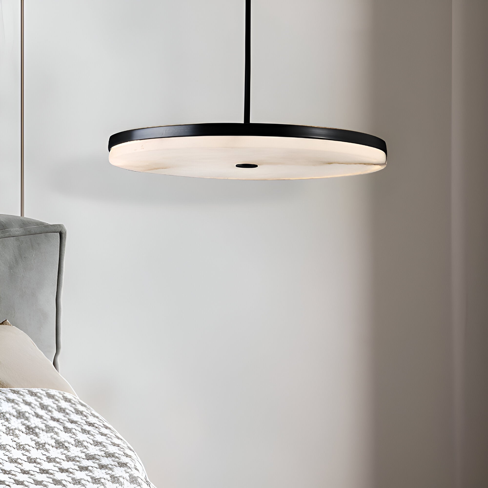 Manhattan Round Alabaster Pendant Light