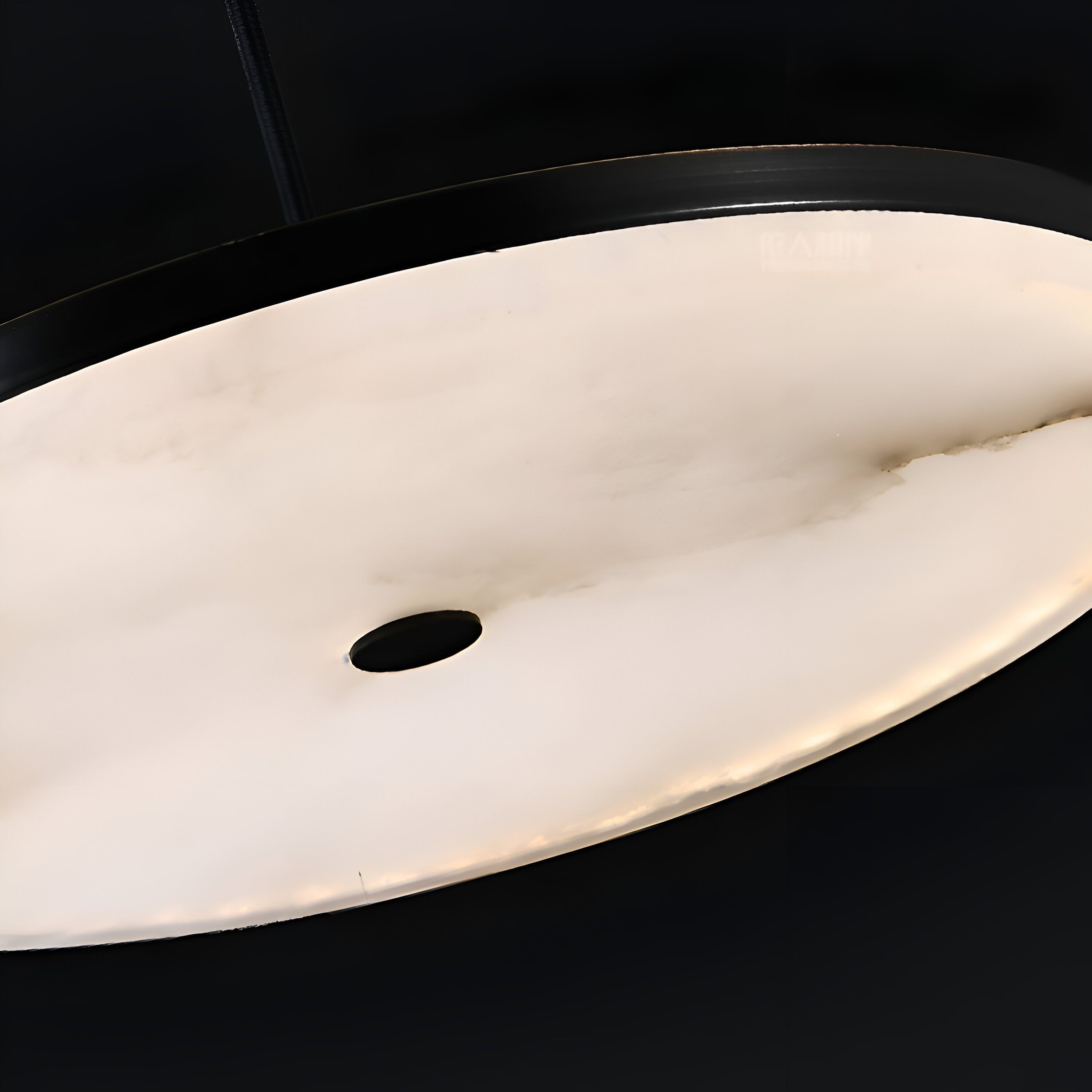 Manhattan Round Alabaster Pendant Light