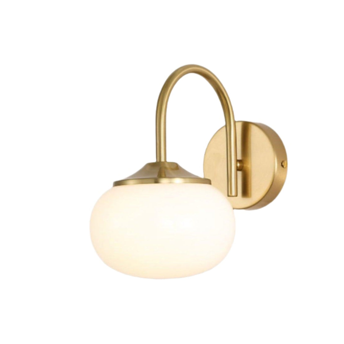 Uma Retro Glass Globe Wall Lamp