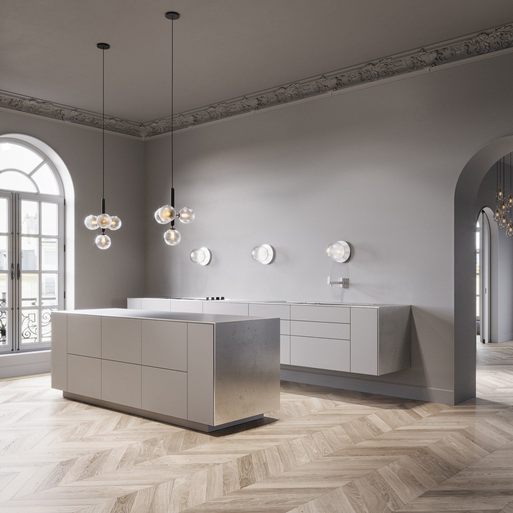 Solara Modern Glass Pendant Light