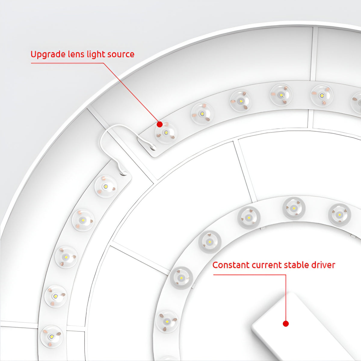 Selene Minimalist Acrylic Round LED Ceiling Light
