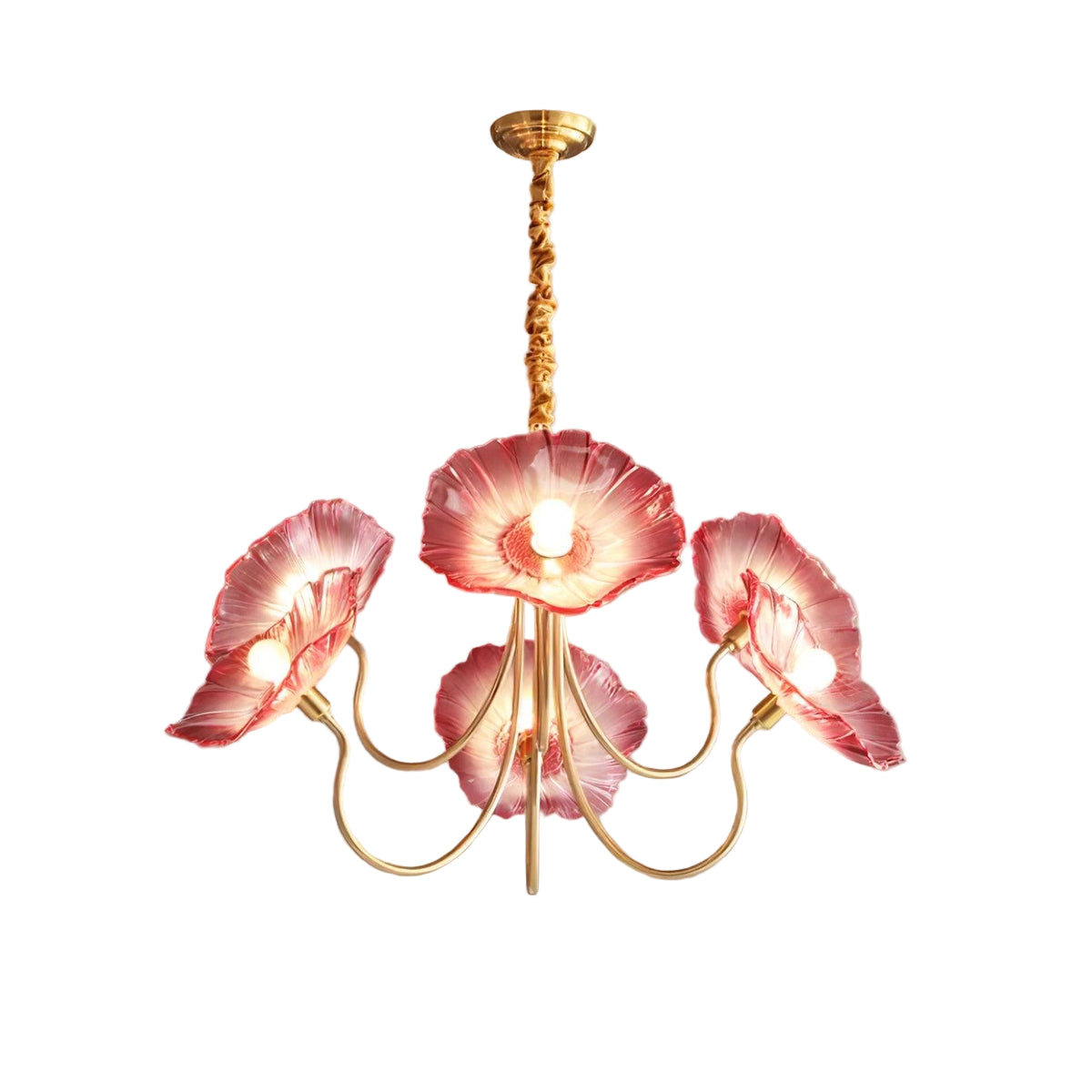 Blossom of Light Glass Chandelier