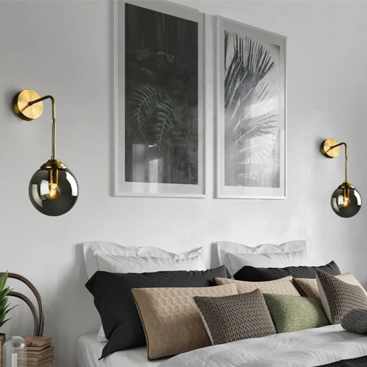 Shiny Nordic Globe Wall Light