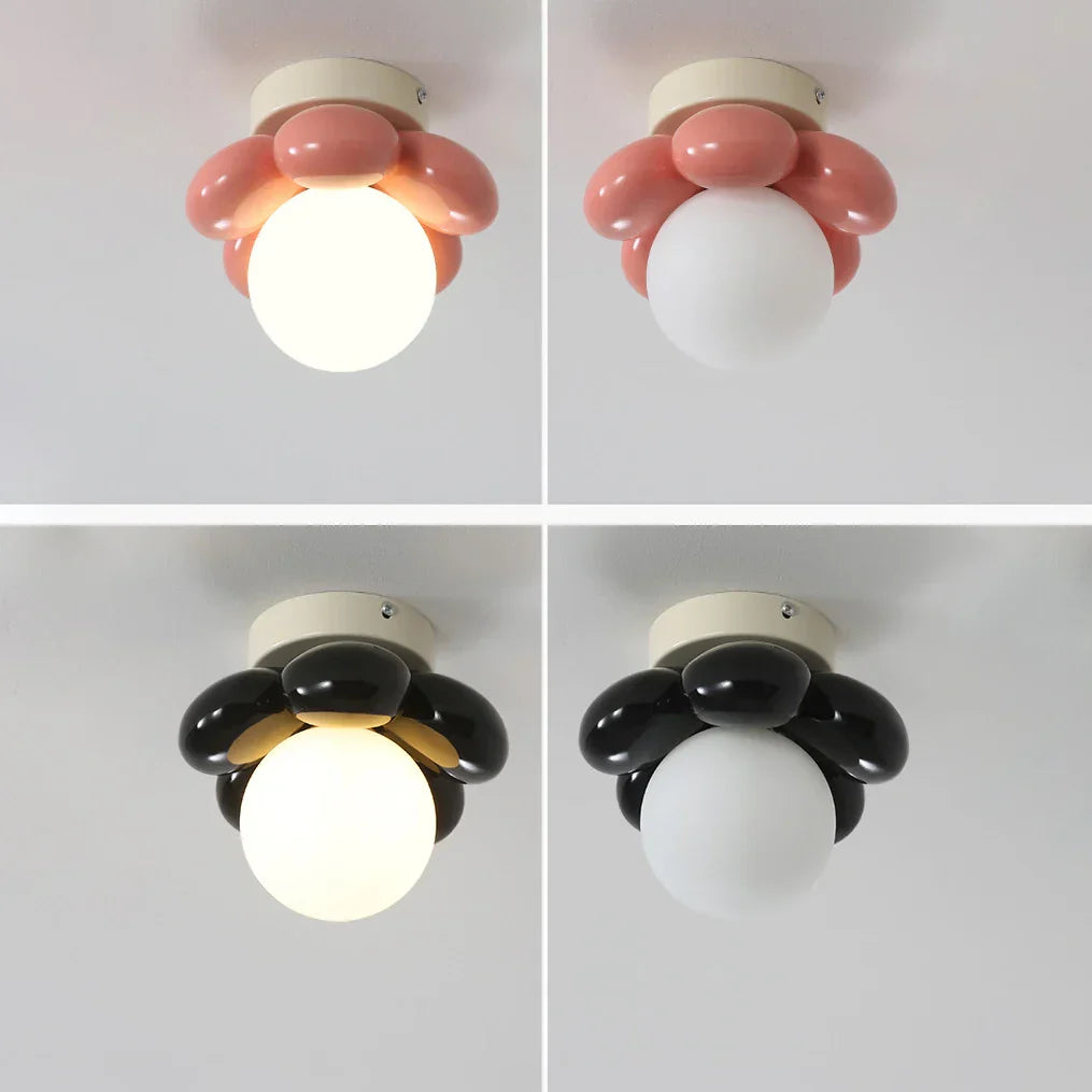 Lampada da soffitto con fiori scandinavi