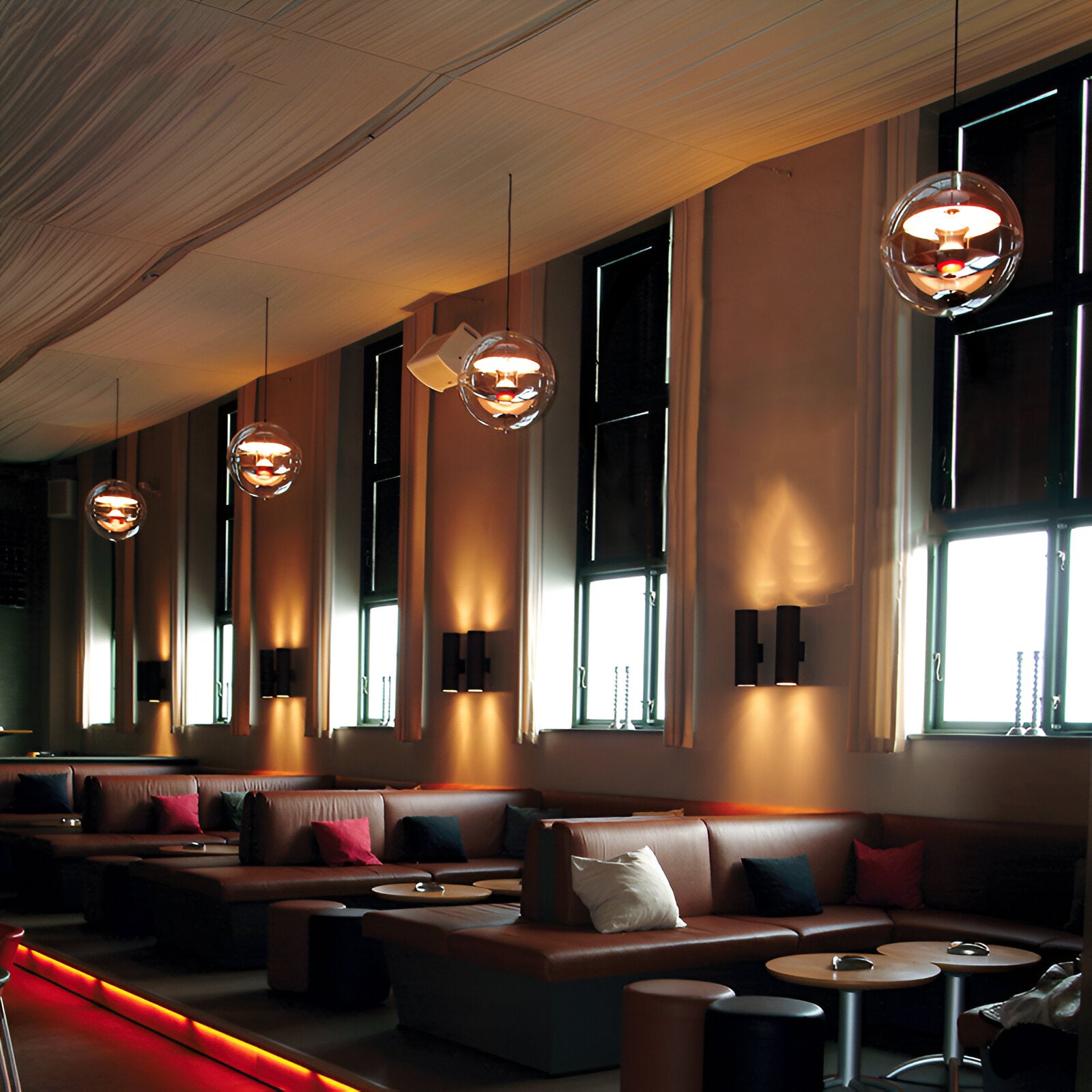 Nordic Acrylic Shade Iron Finish Alena Pendant Light