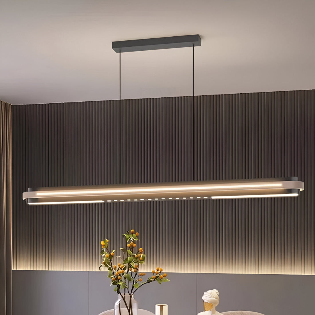 Nordic Acrylic Shade Modessa Linear Pendant Light