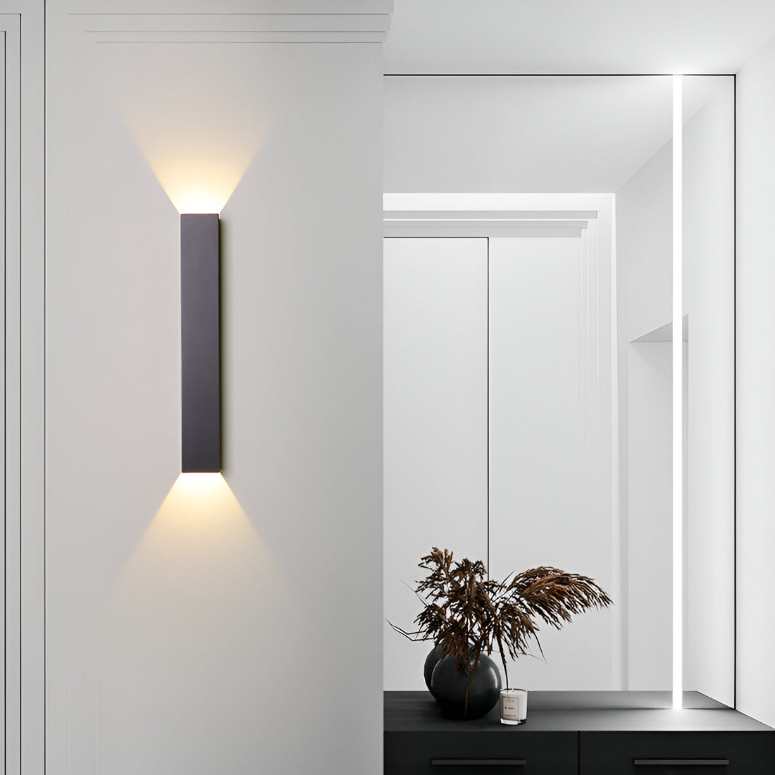 Nordic Aluminum Rectangle Line Wall Light
