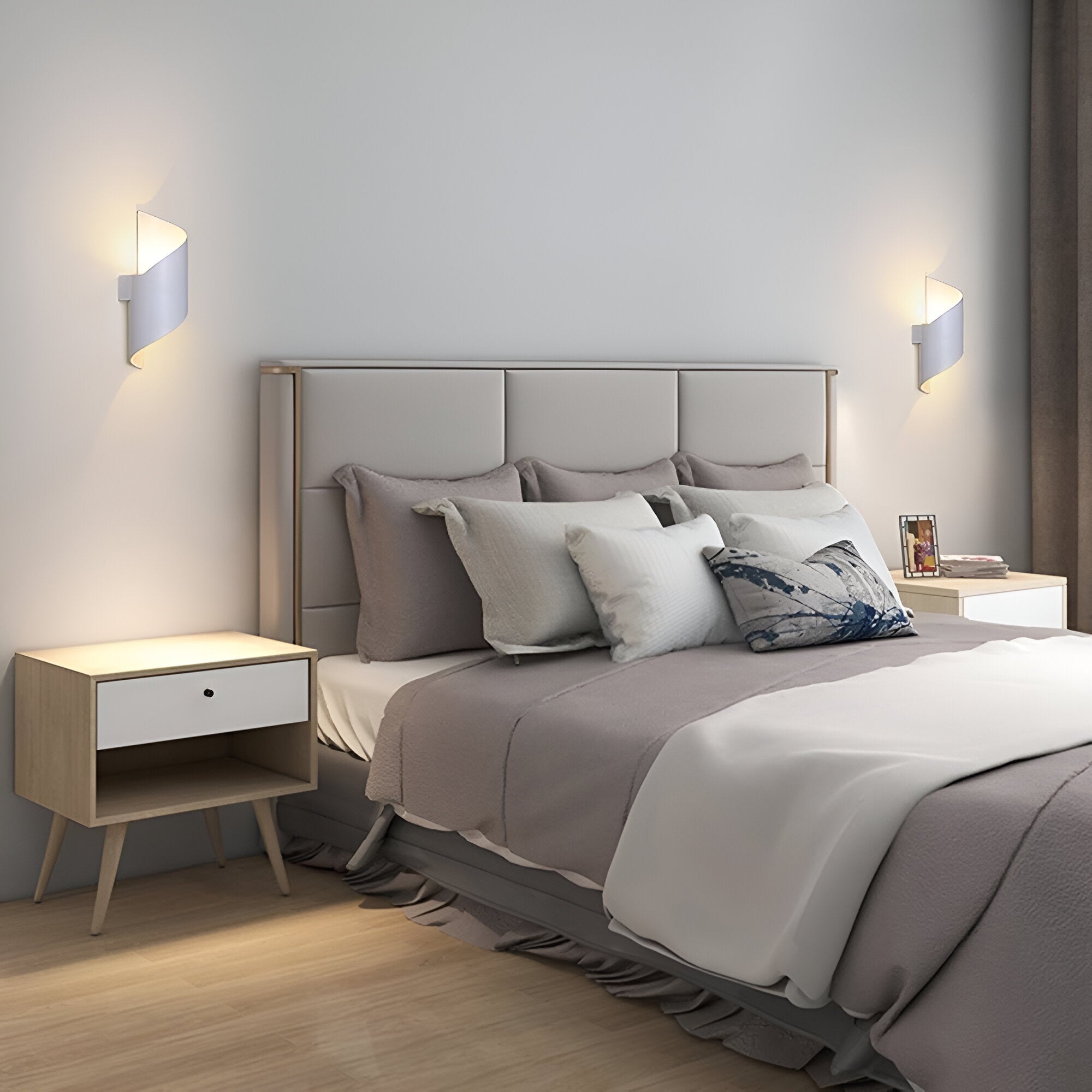 Nordic Aluminum Wave Wrap Wall Light