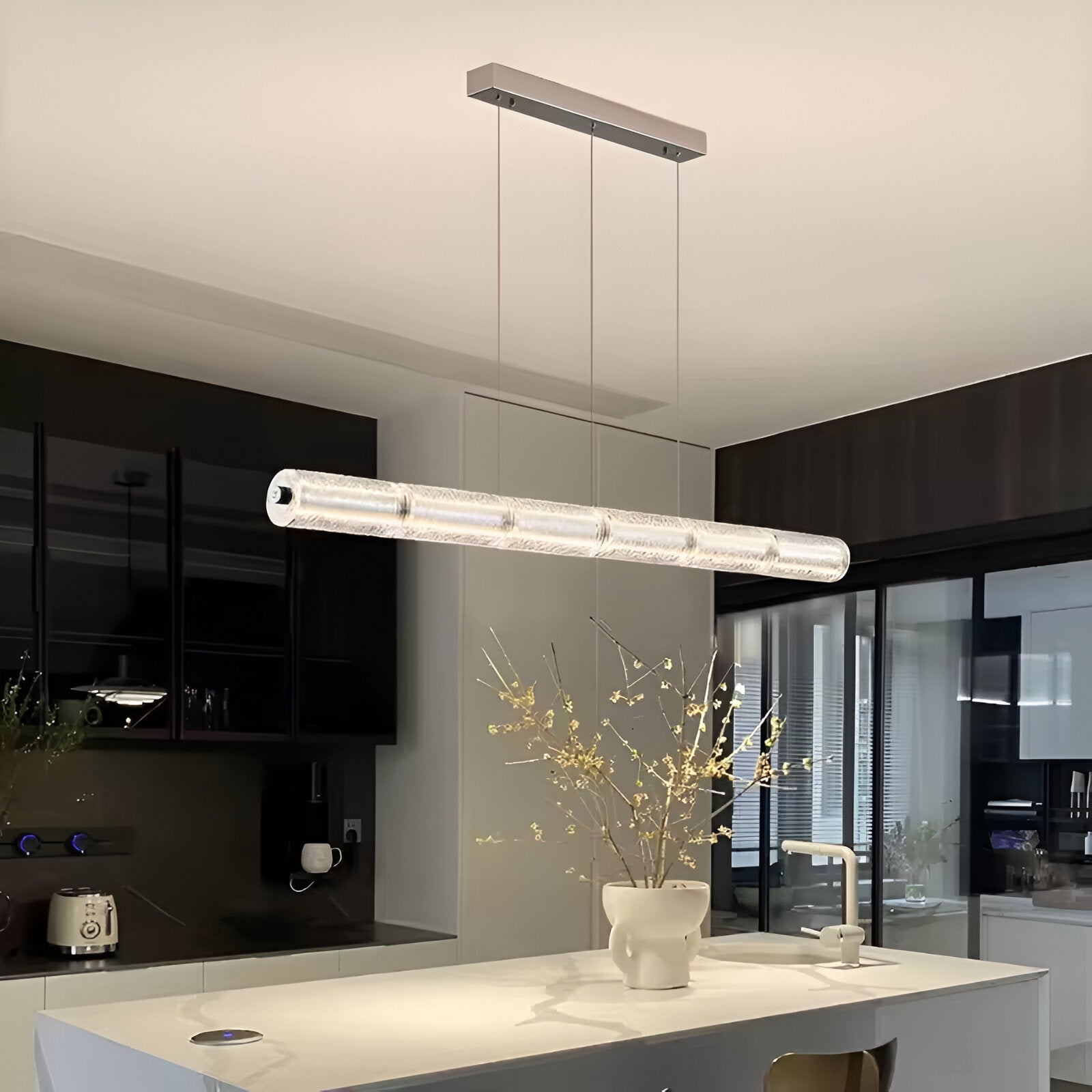 Nordic Aluminum with Glass Shade Luke Pendant Light