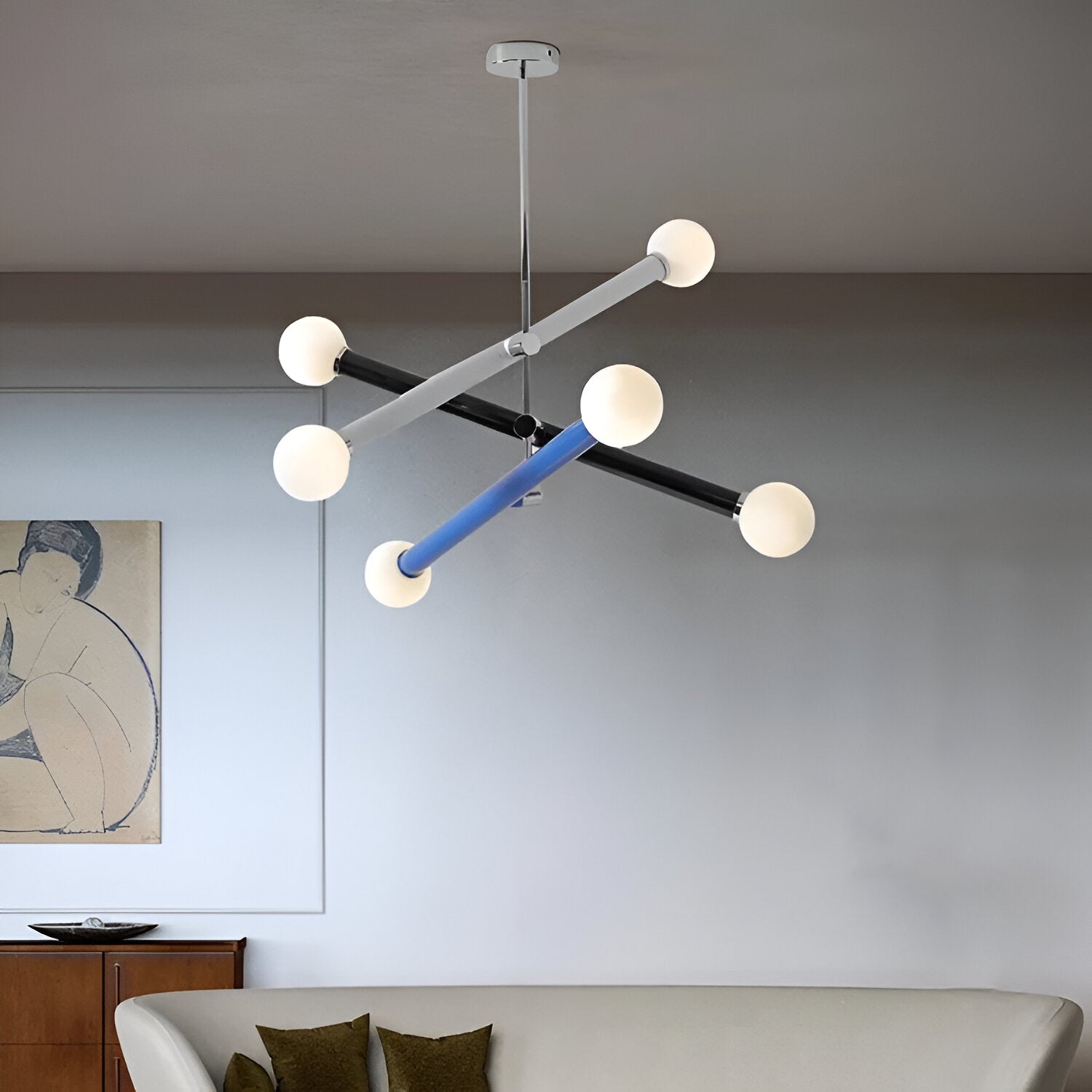 Nordic Colorful Glass Acrylic Taryn Pendant Light