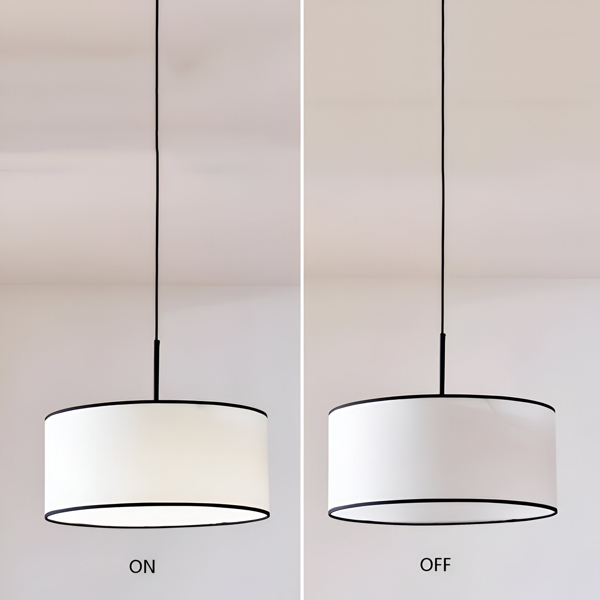 Nordic Cream Style Viena Fabric Pendant Light