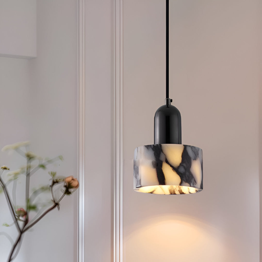 Lampada a sospensione in marmo alabastrino Nordic Dekum