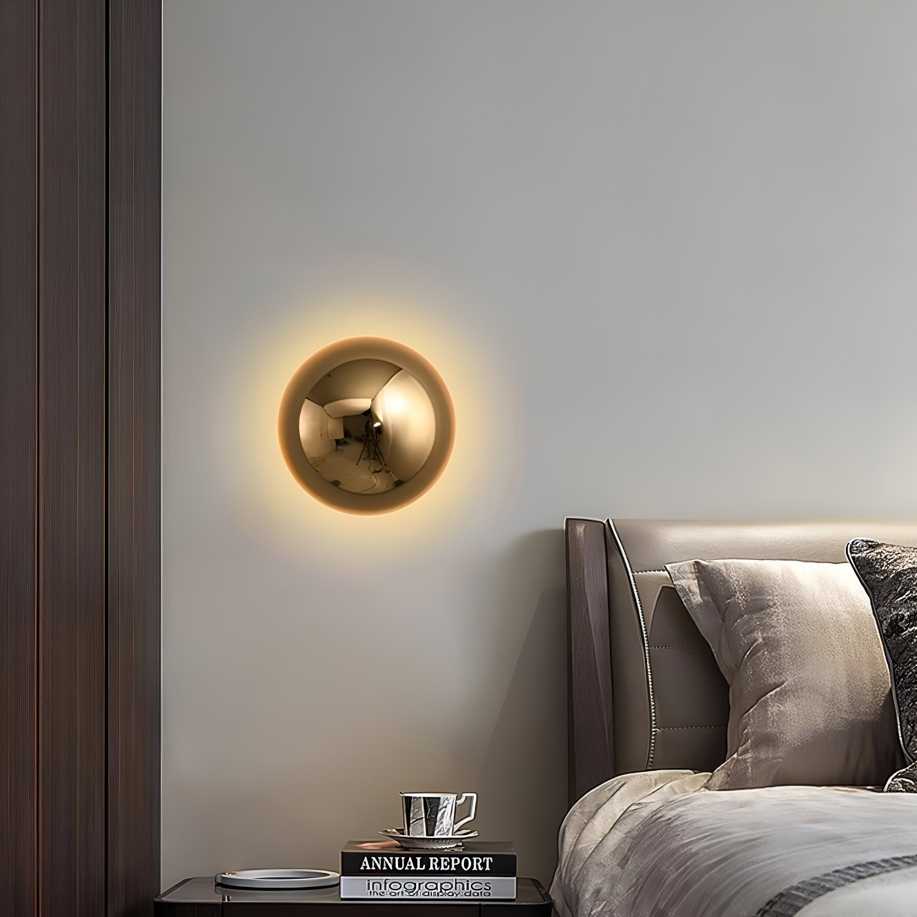 Nordic Iron Eclipse Wall Light