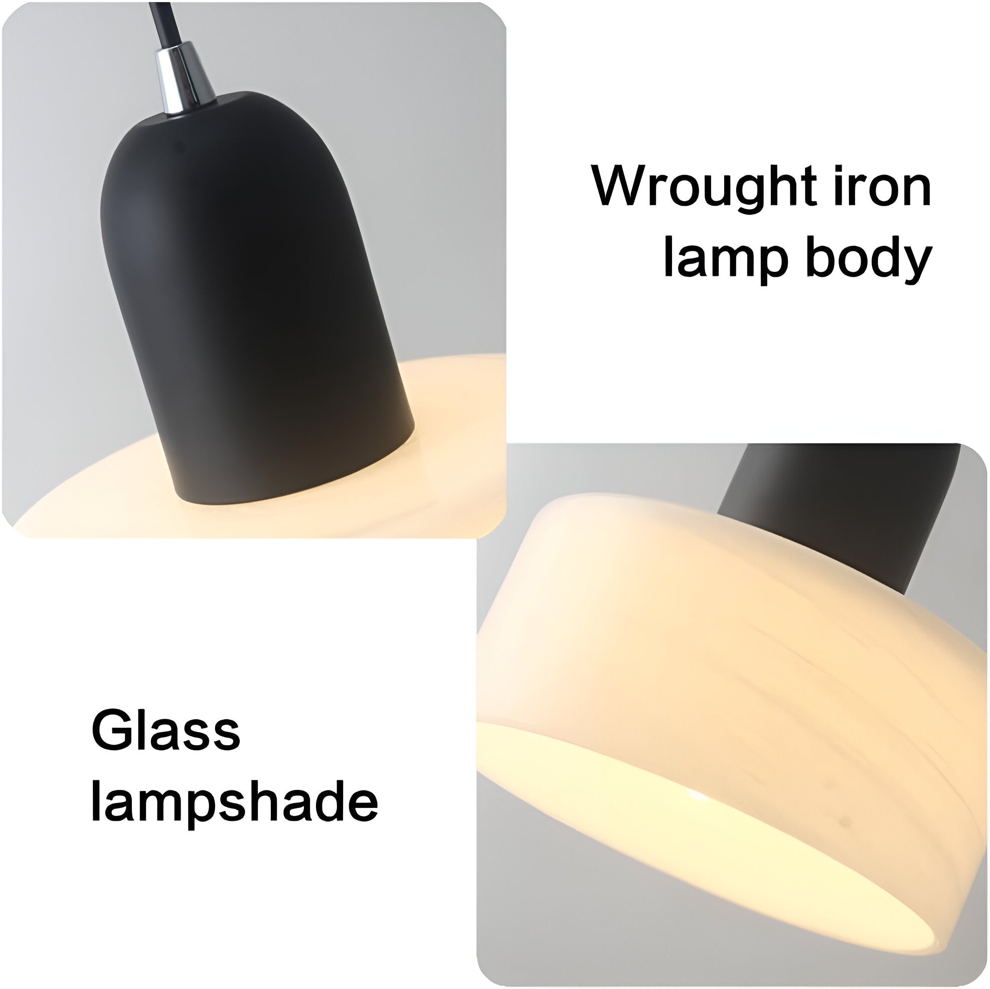 Nordic Iron Glass Suspension Pendant Light