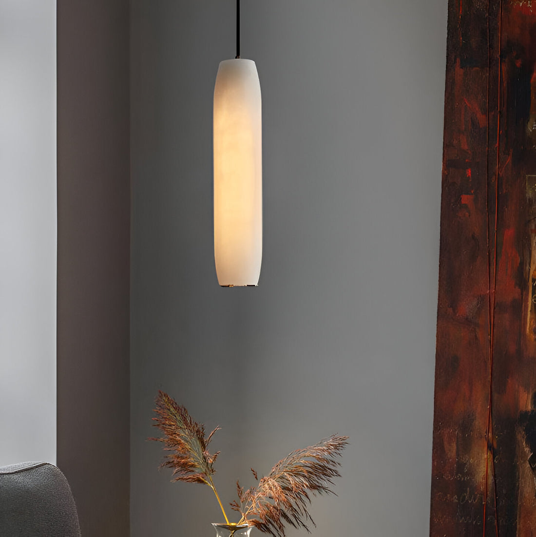 Nordic Luxury White Alabaster Pendant Light