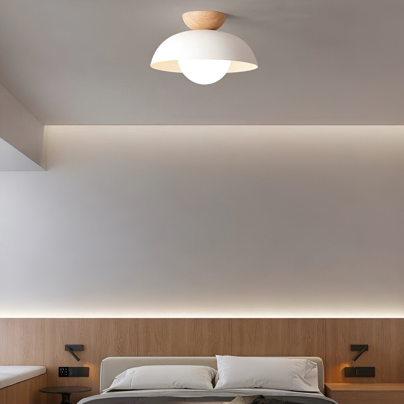 Nordic Minimalist Eco Iron Shade Ceiling Light