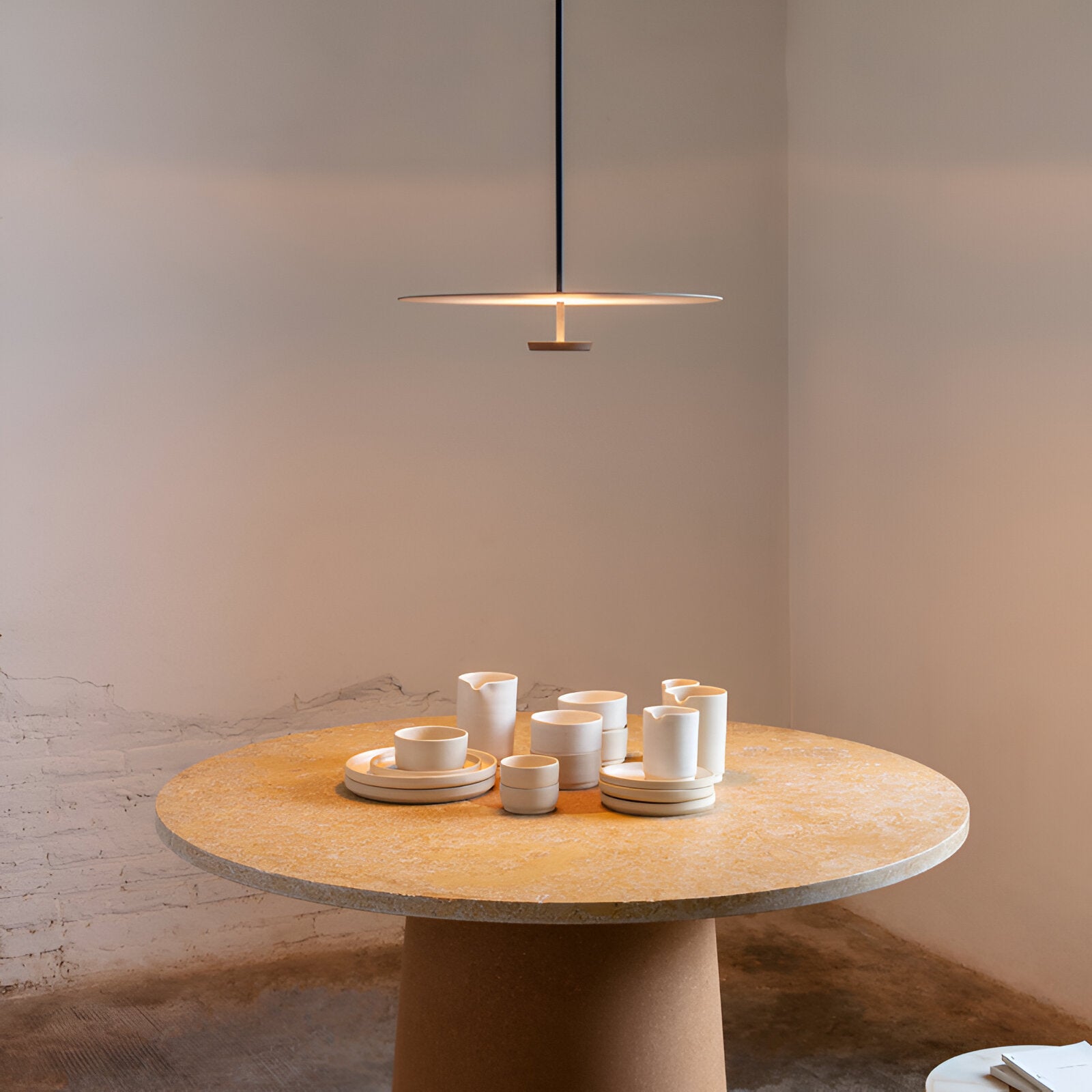 Nordic Minimalist LED Round Disc Pendant Light