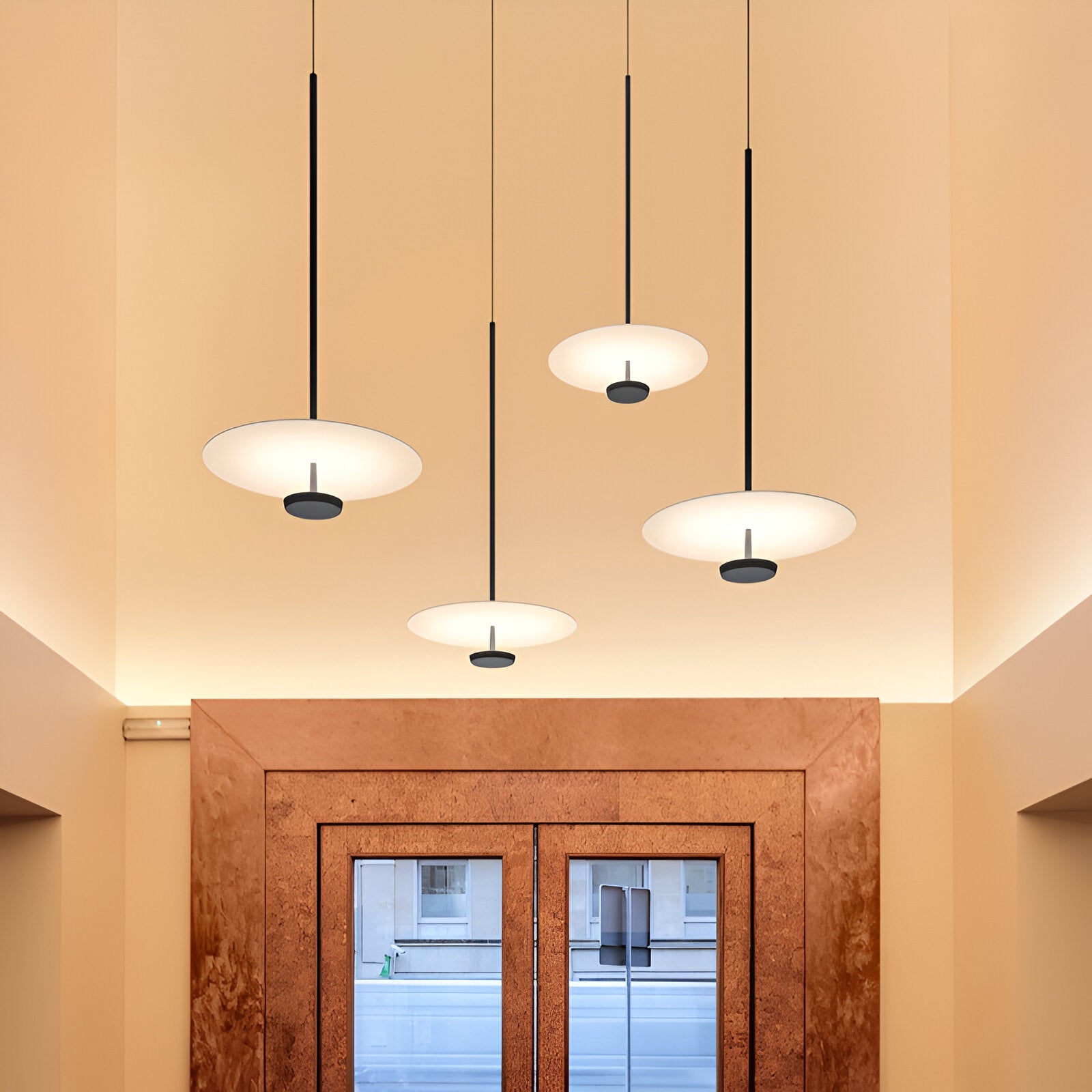 Nordic Minimalist LED Round Disc Pendant Light