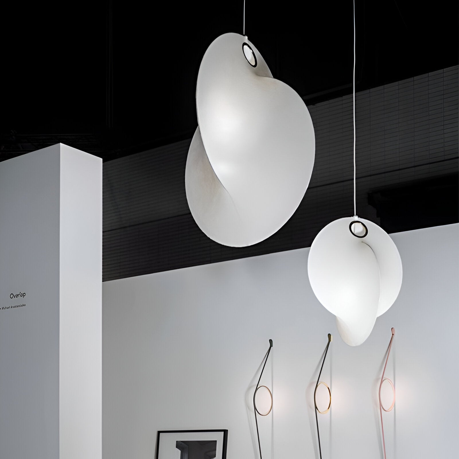 Nordic Organic Sculptural Silk Pendant Light