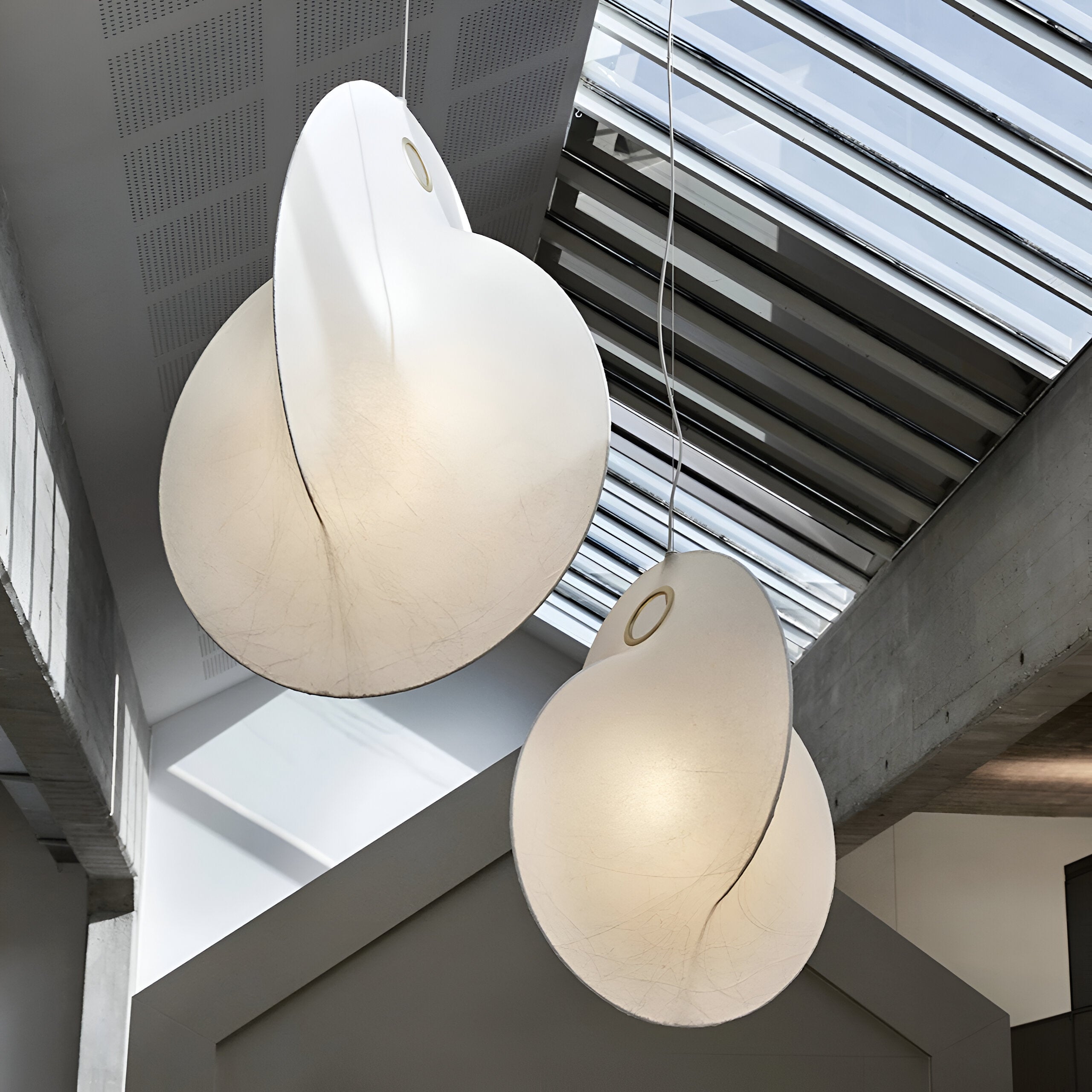 Nordic Organic Sculptural Silk Pendant Light