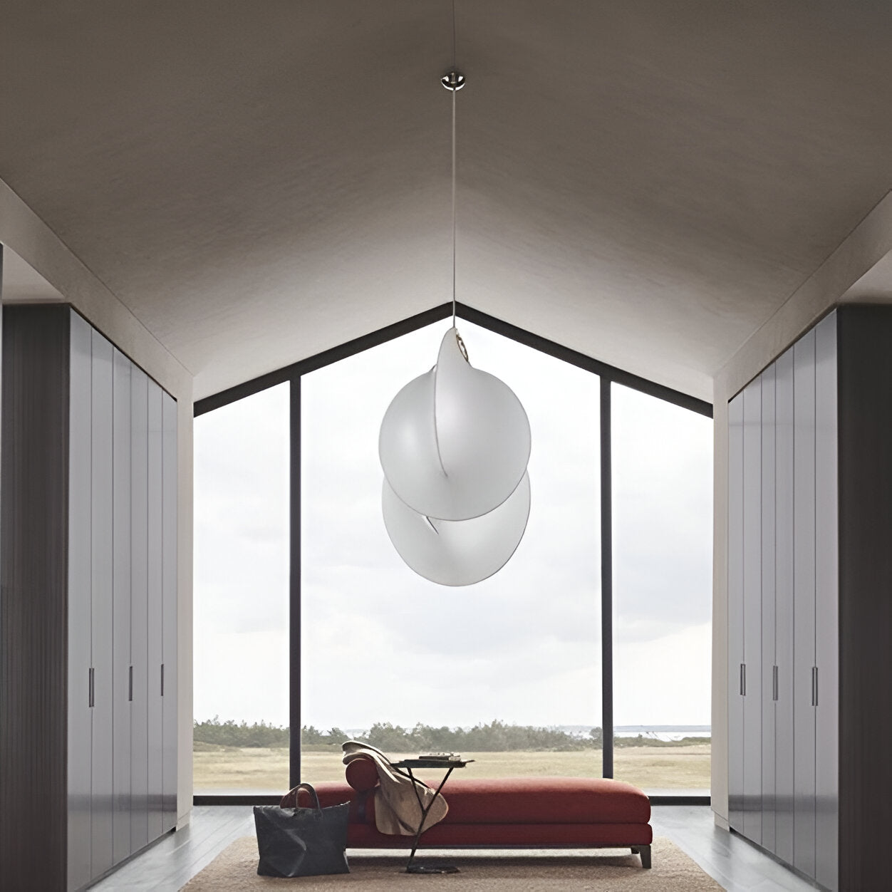 Nordic Organic Sculptural Silk Pendant Light