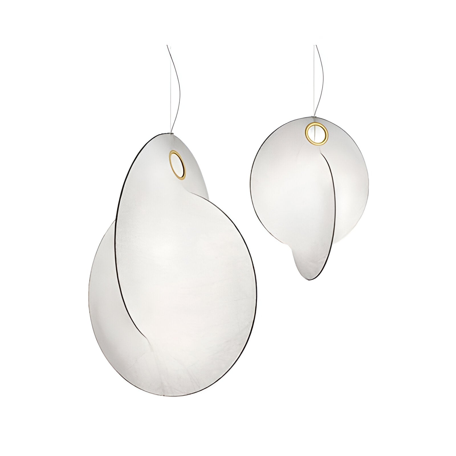 Nordic Organic Sculptural Silk Pendant Light