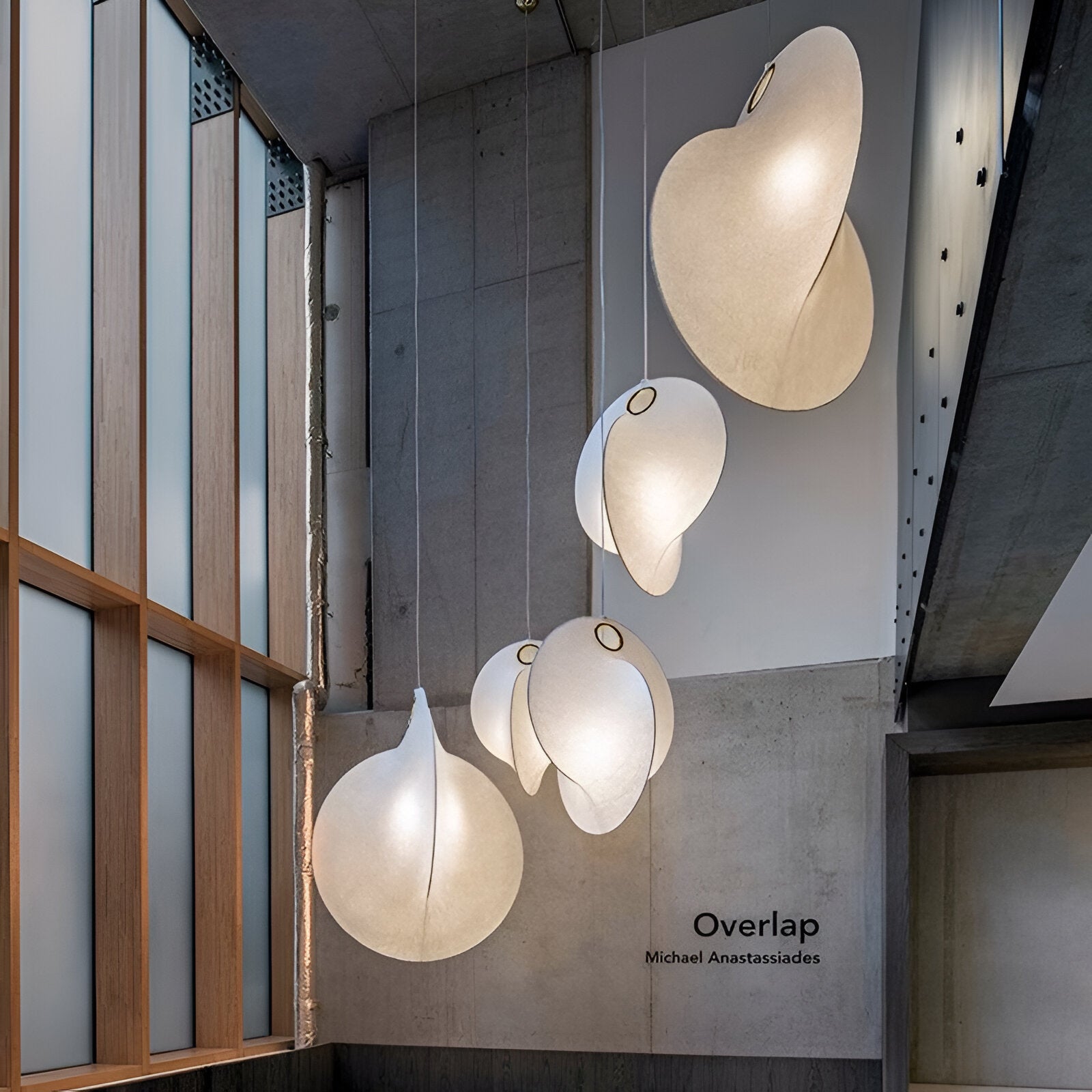 Nordic Organic Sculptural Silk Pendant Light