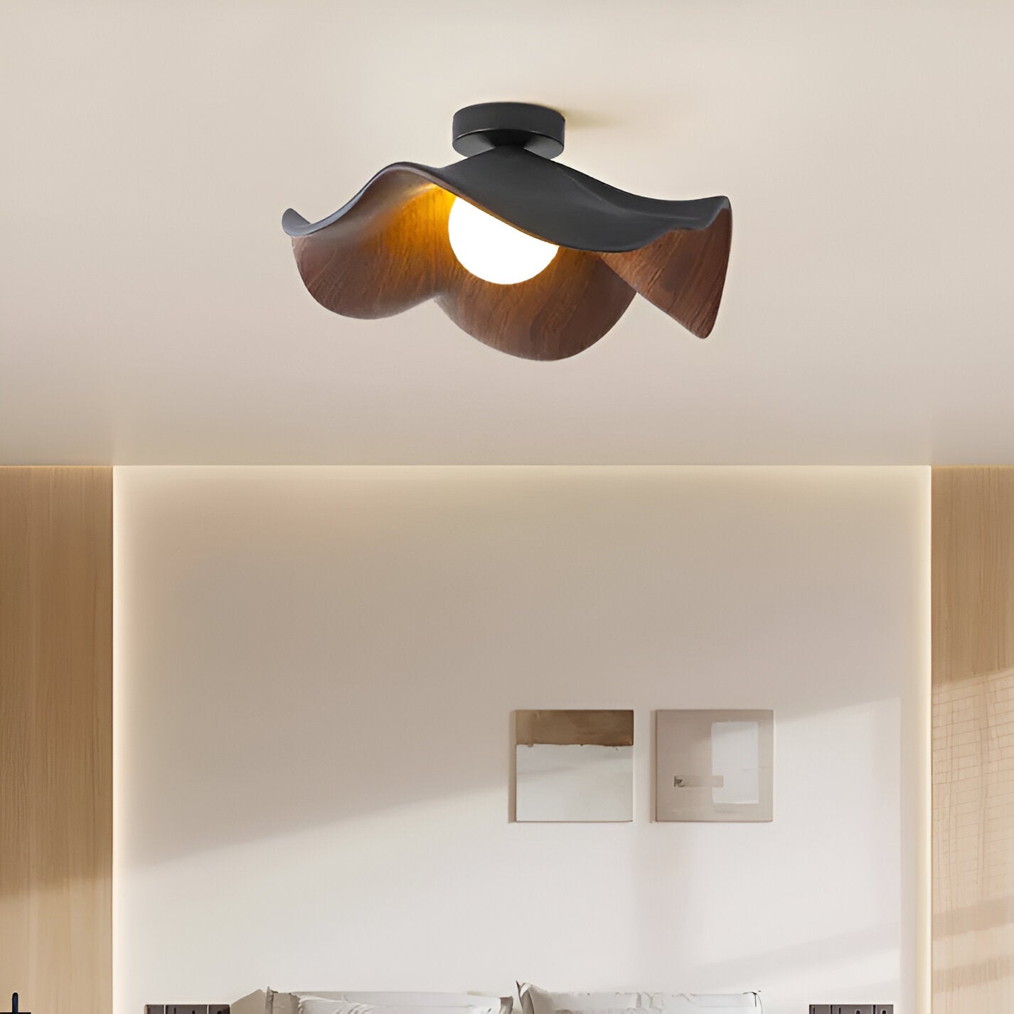 Nordic Resin Flower Shape Ceiling Light