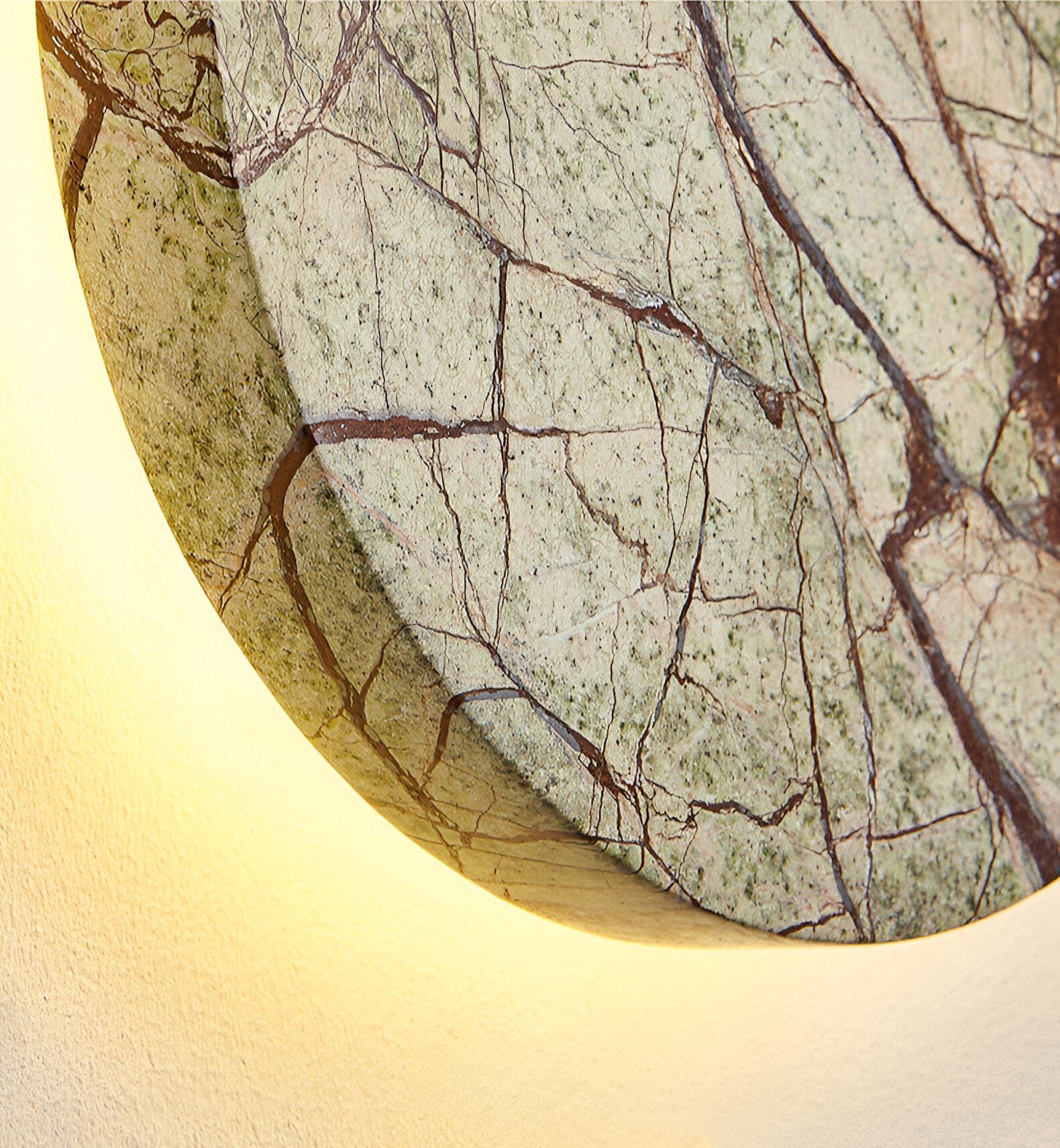 Nordic Round Marble Stone LED Wall Light