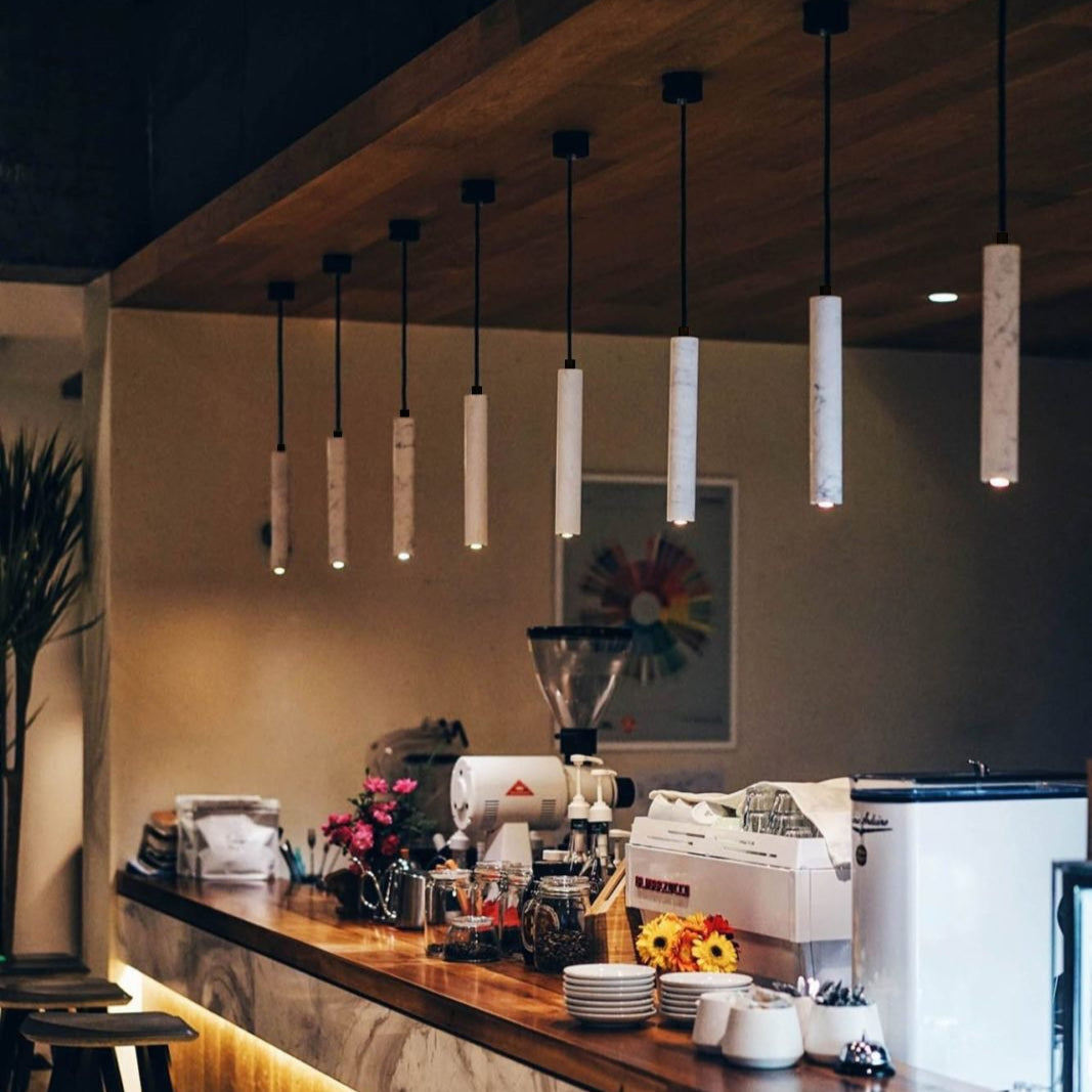 Nordic Travertine Industrial Marble Pendant Light