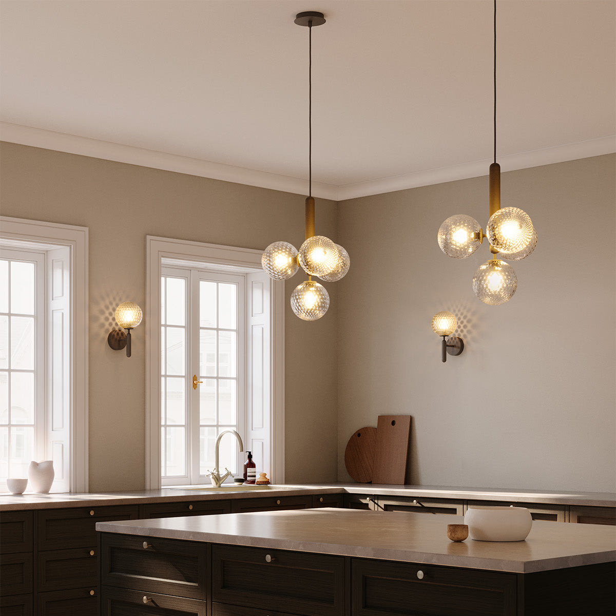 Solara Modern Glass Pendant Light