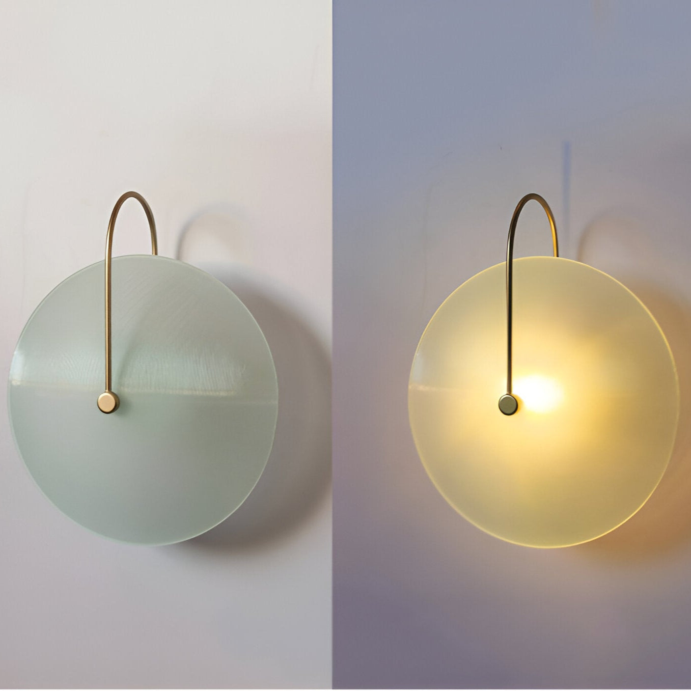 Modern Nordic Round Glass Wall Light