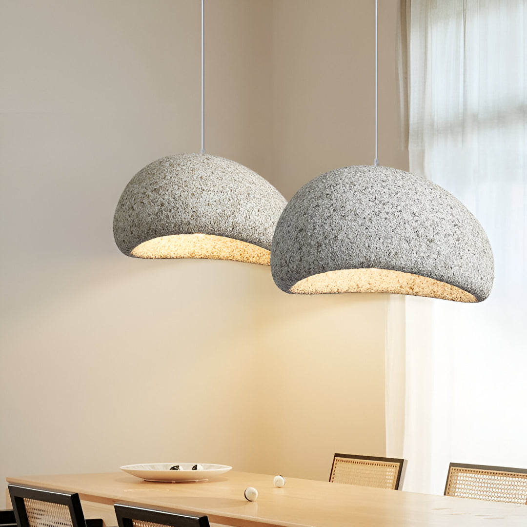Nordic Wabi Sabi Fiberglass Pendant Light