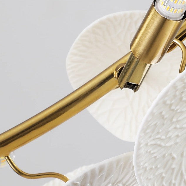 Aurelia Nordic Lotus Petal Ceramic Wall Light