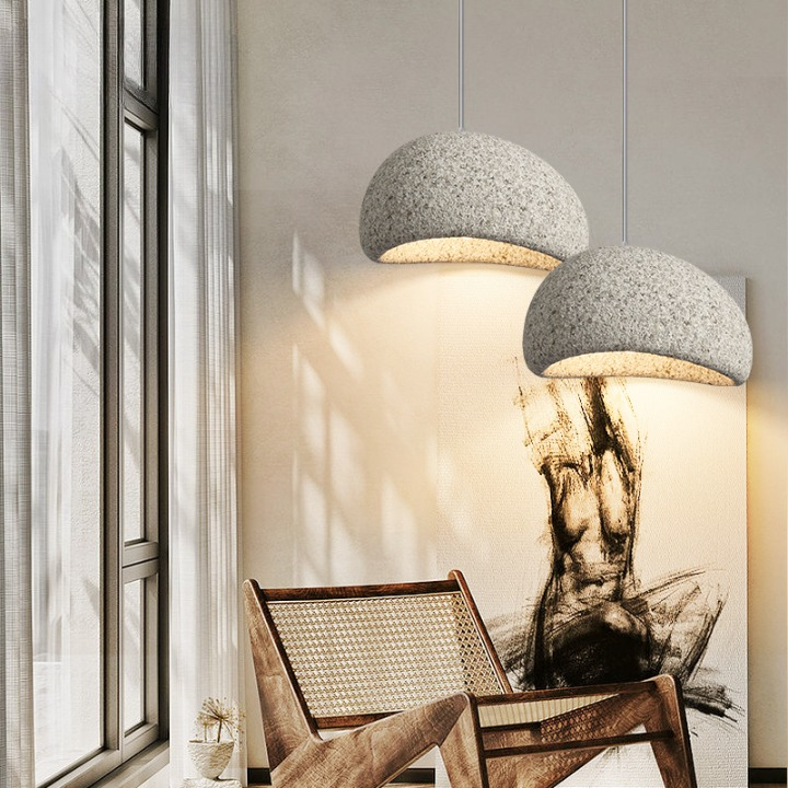 Nordic Wabi Sabi Fiberglass Pendant Light