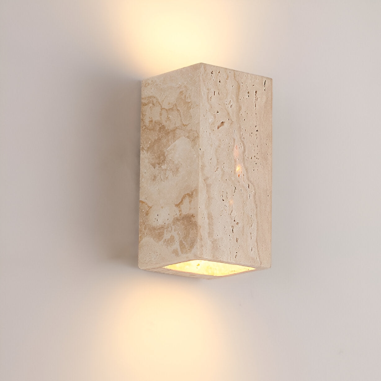 Travertine Stone Minimalist Outdoor LED Wall Light