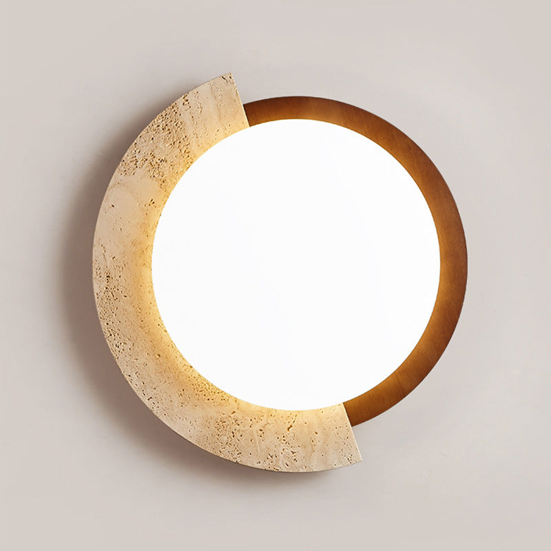 Travertine Retro Creative Geometric Ceiling Light