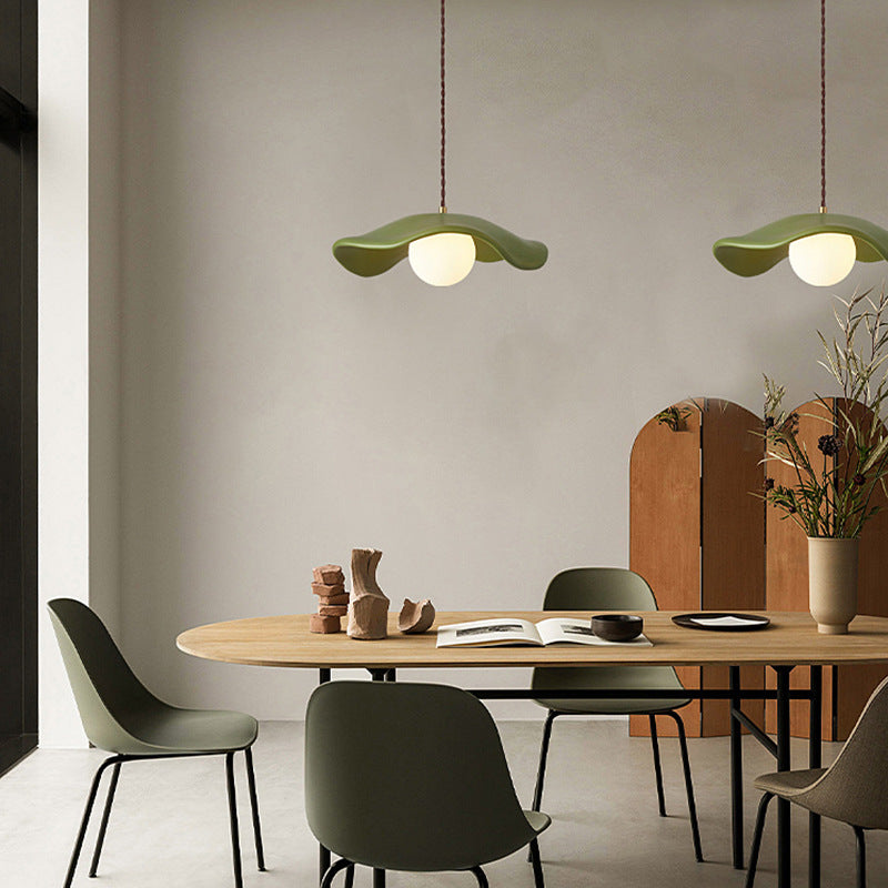 Yumi Sculptural Resin Elegance Minimalist Pendant Light