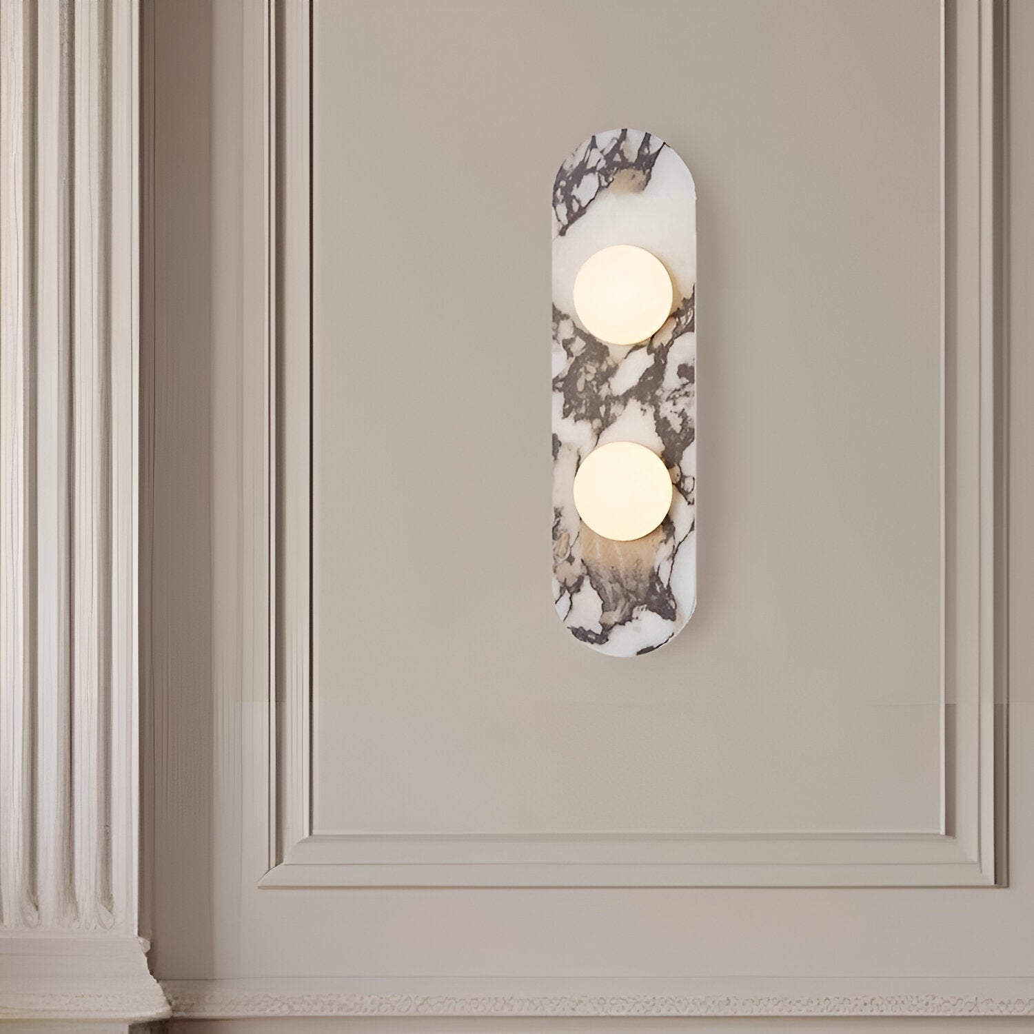French Light Marble Luxury Minimalist Wall Light