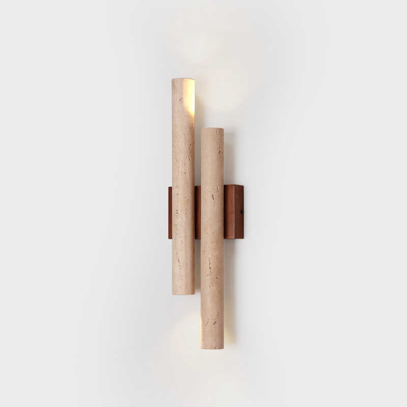 Travertine Retro Style Double Long Wall Light