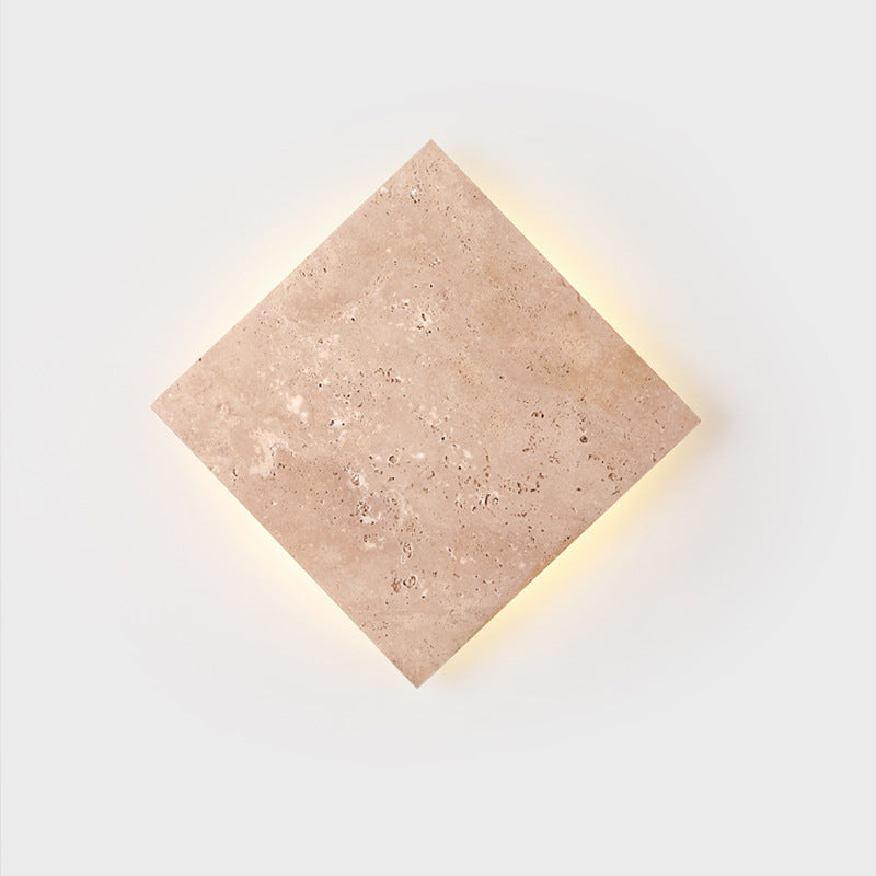 Travertine Square Wall Light