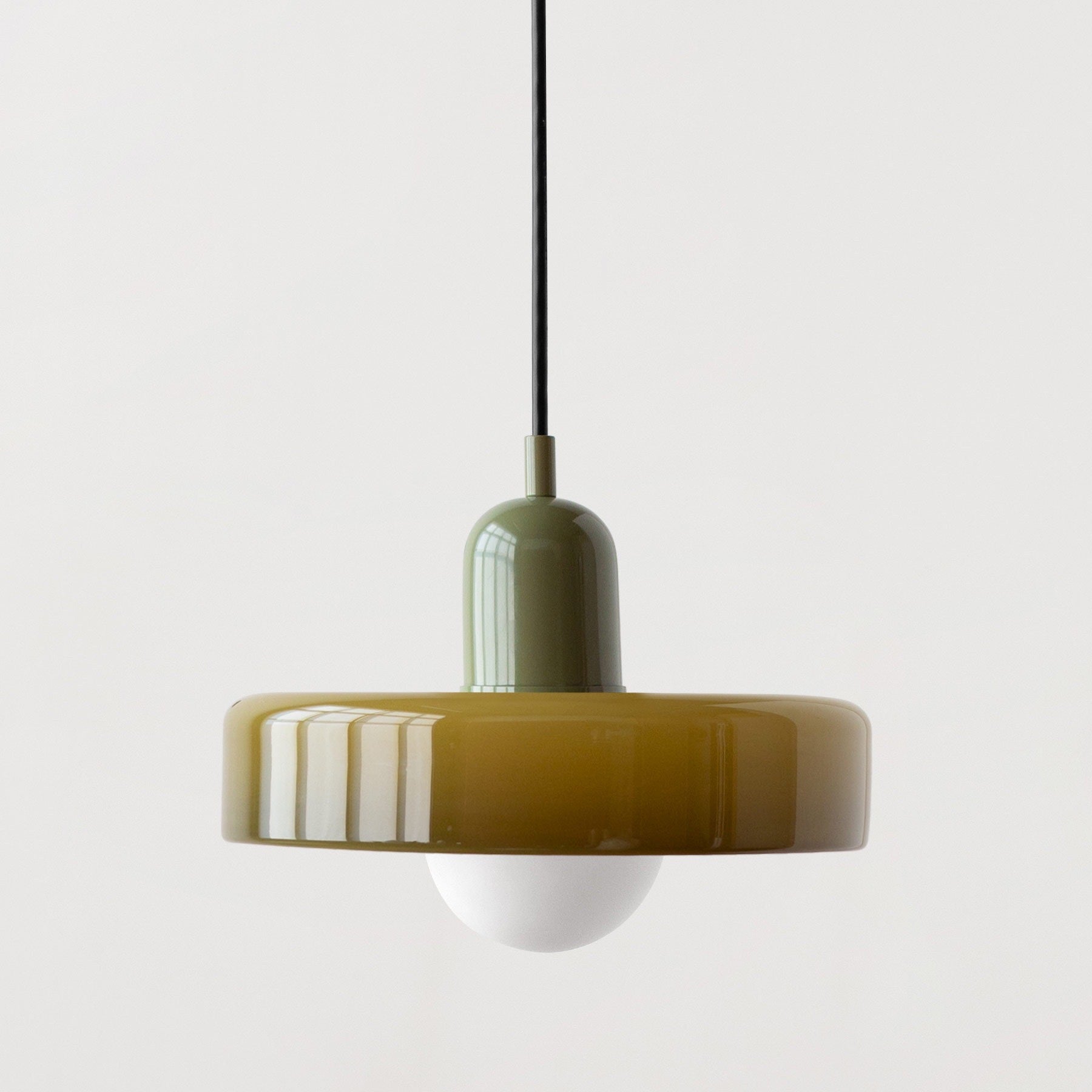 Leuchtender Halo Moderne Glas Pendelleuchte