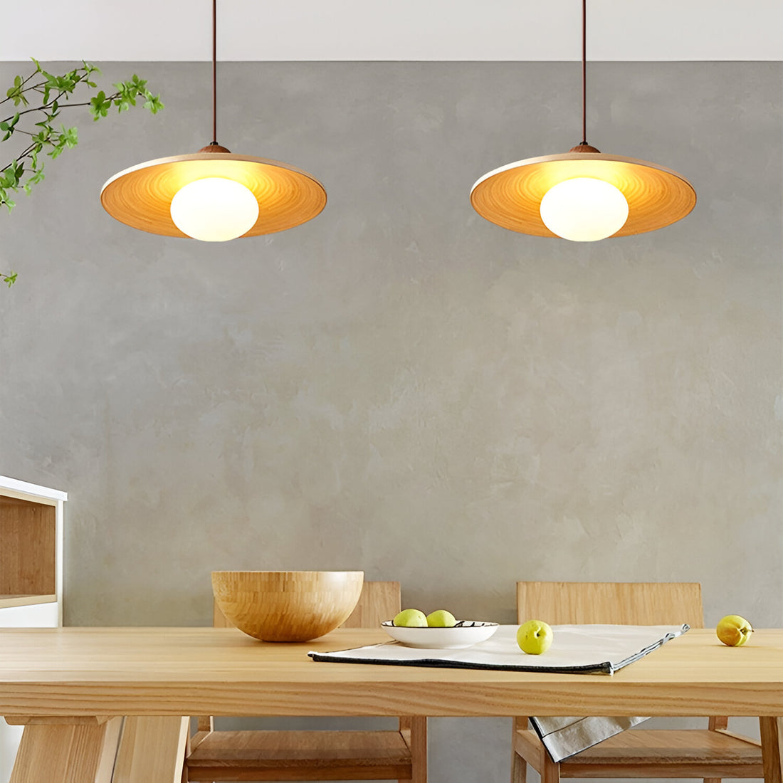 The Japandi Wood Elegance Pendant Light
